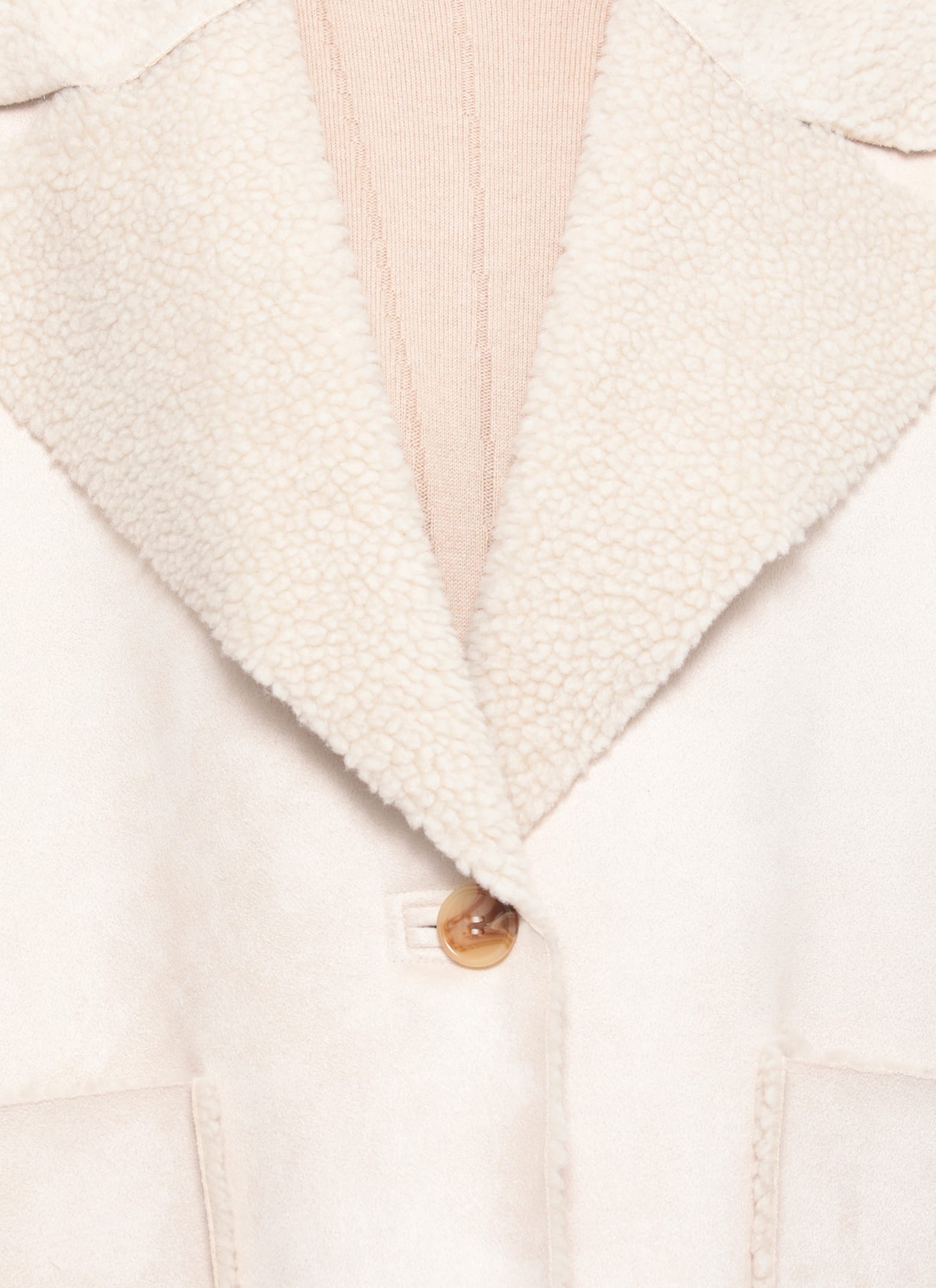 Betta Corradi Synthetic Suede Leather Vest In White