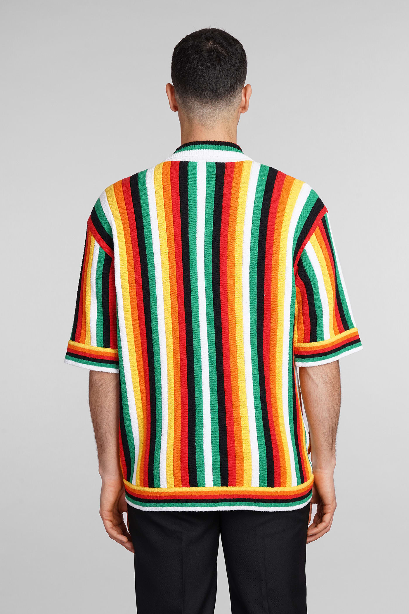 Shop Casablanca Shirt In Multicolor Cotton