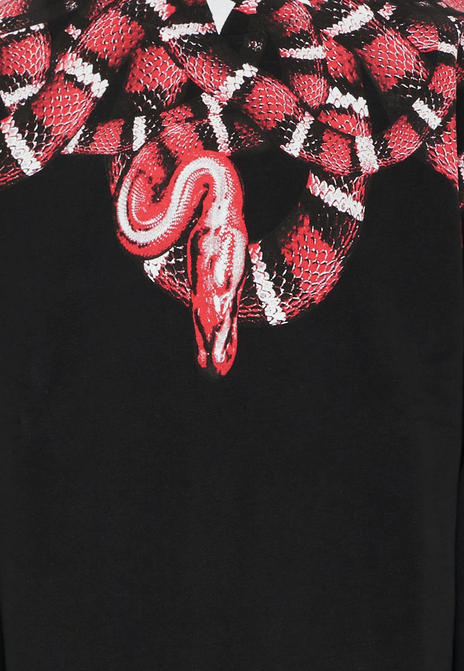 Marcelo Burlon County Of Milan Black Sweatshirt For Boy With Snake In Black