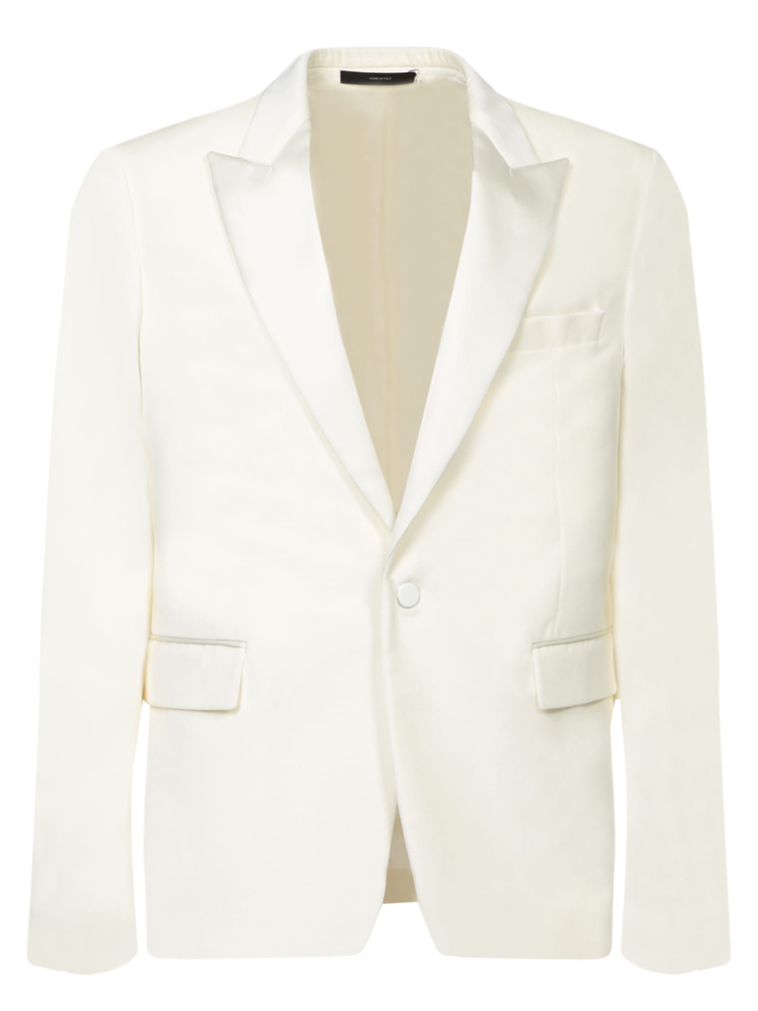 Shop Paul Smith White Velvet Smoking Jacket