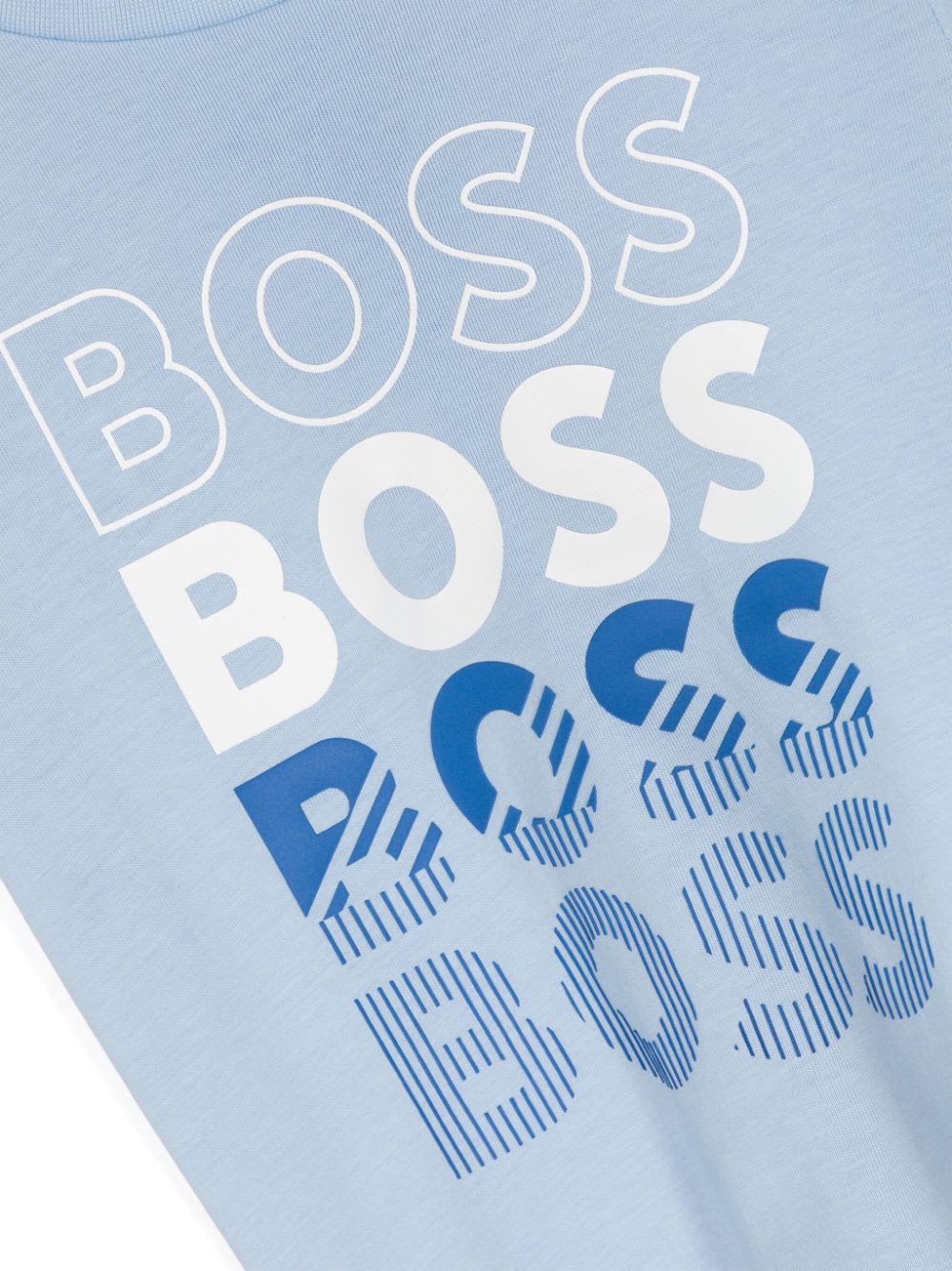 Shop Hugo Boss T-shirt Con Logo In Light Blue
