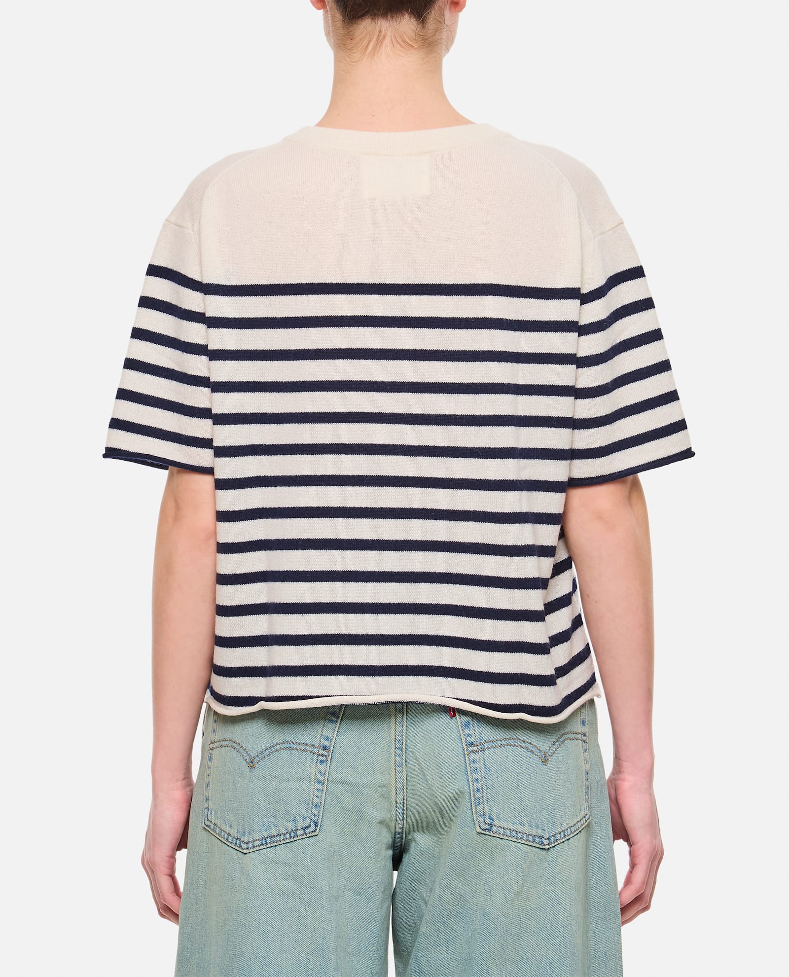 Lisa Yang Cila Striped Cashmere T-shirt In Multi