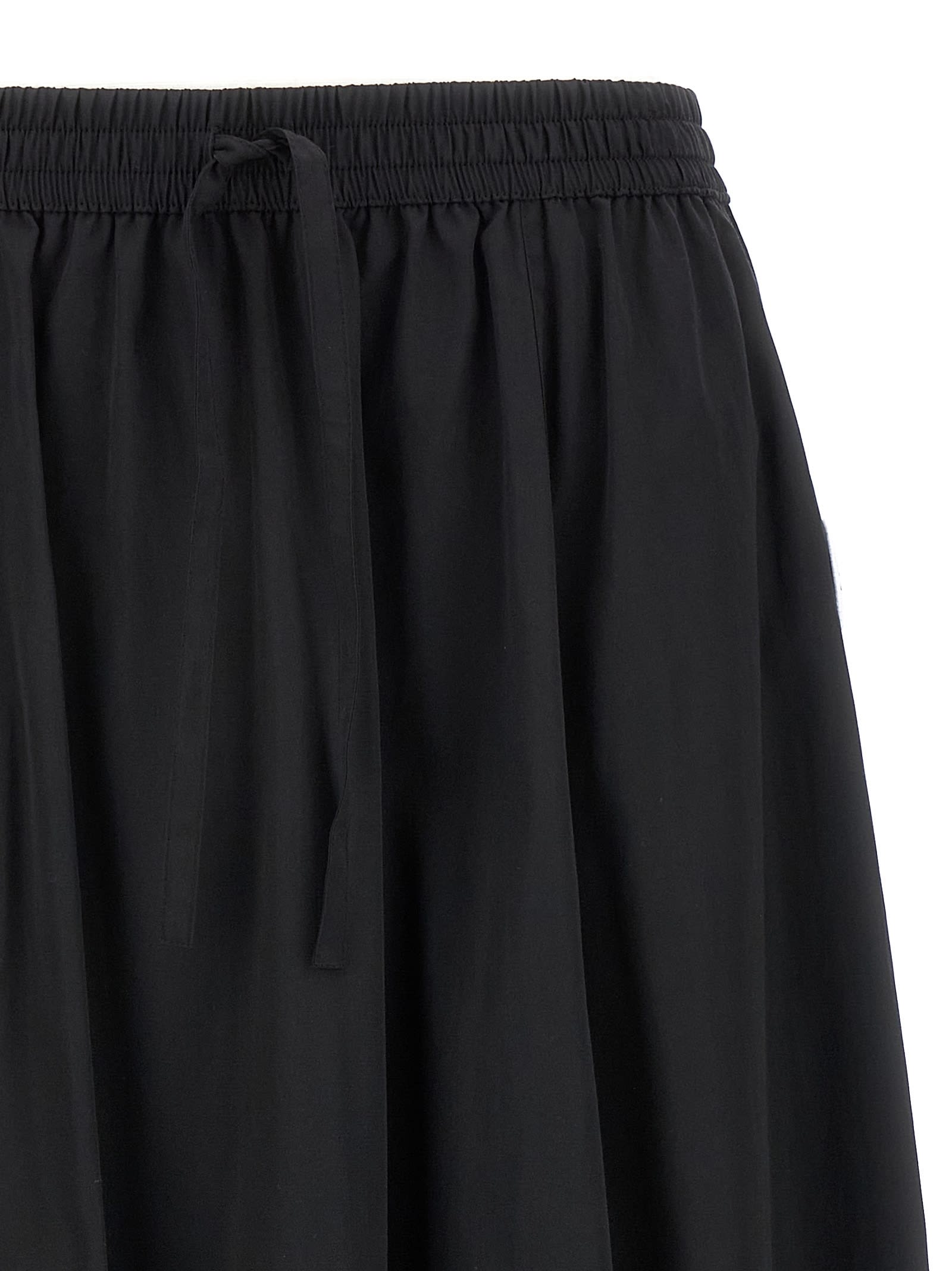 Kenzo Boke Flower 2.0 Skirt With Flared Hem And Bow Detail In Black