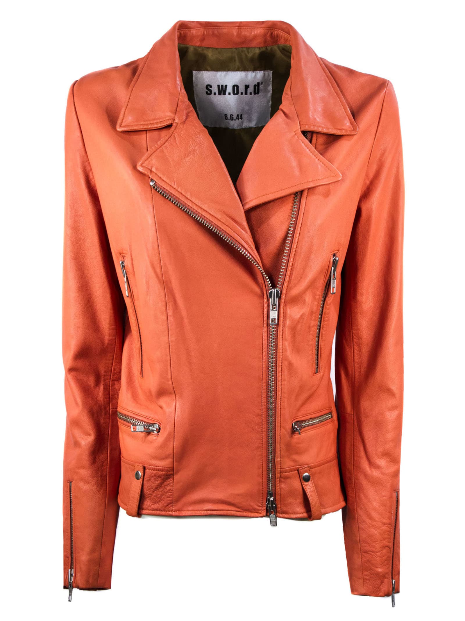 S.W.O.R.D 6.6.44 Orange Biker Jacket