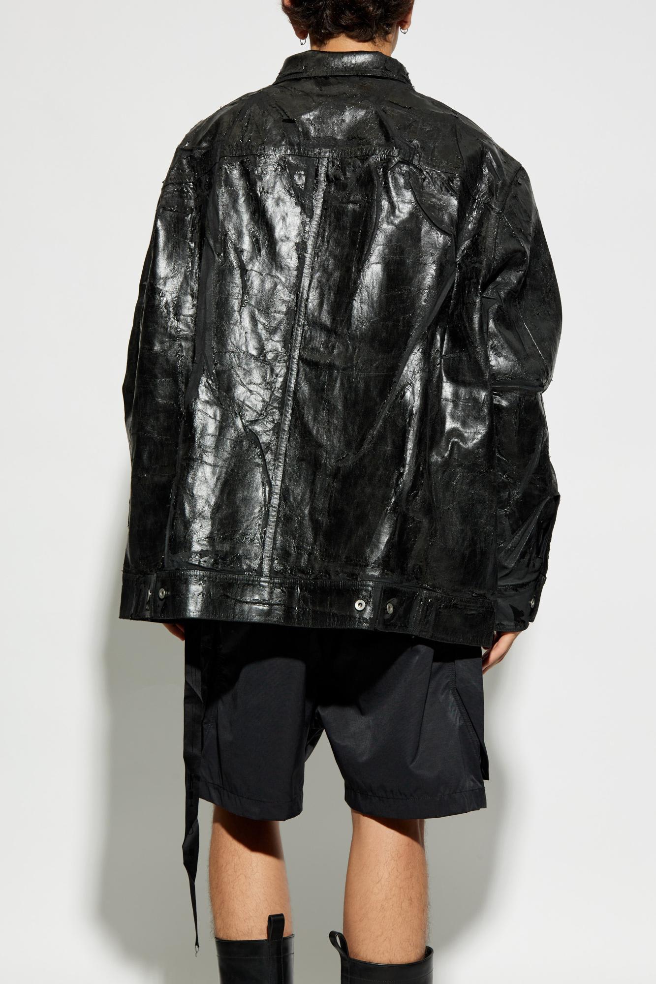 Shop Drkshdw Rick Owens Jacket Jumbo Worker In Oversize Style In Black