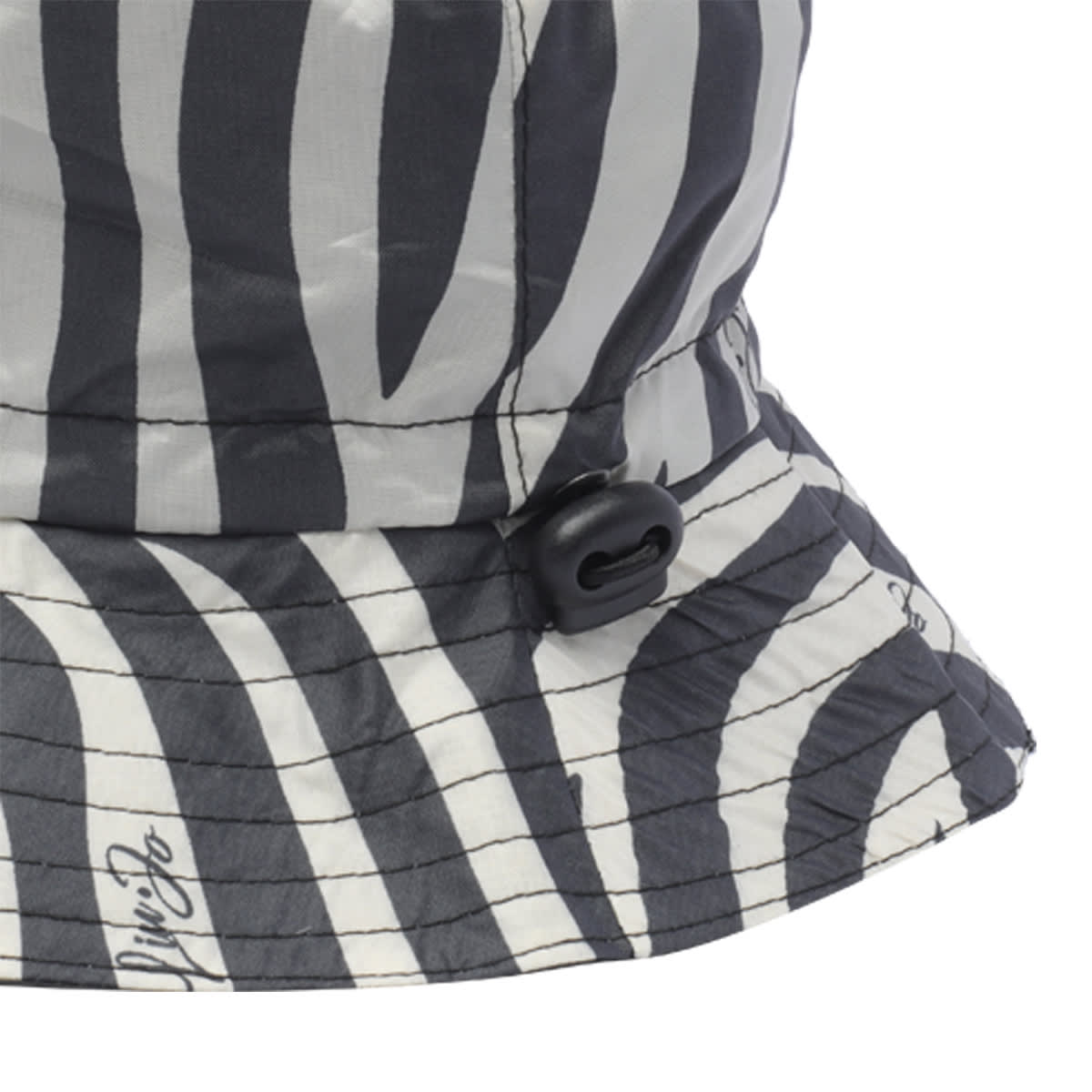 Shop Liu •jo Zebra Motif Bucket Hat In Black