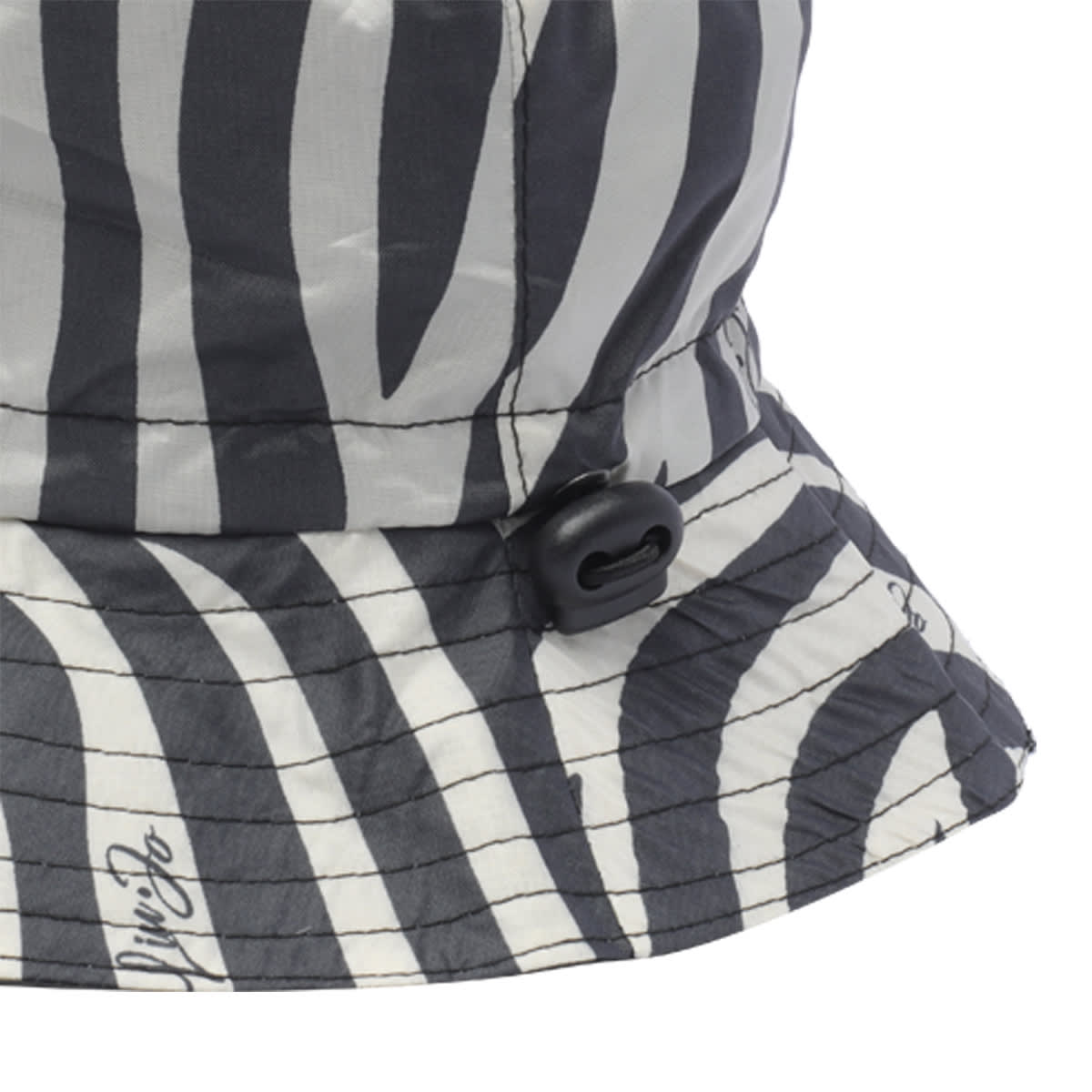 Liu •jo Zebra Motif Bucket Hat In Black