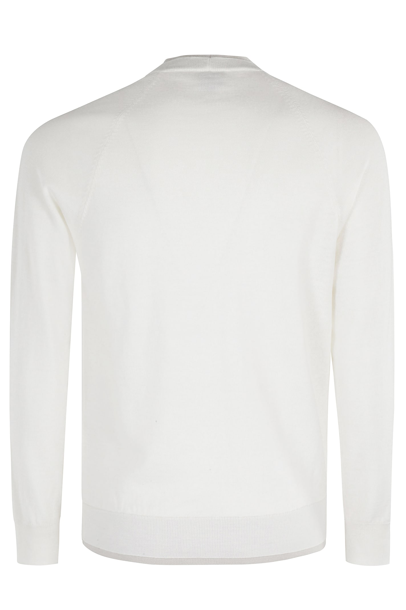 Eleventy Crew-neck Sweater In White