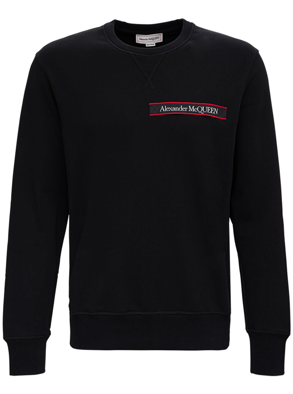 Alexander McQueen Black Cotton Sweatshirt With Logo