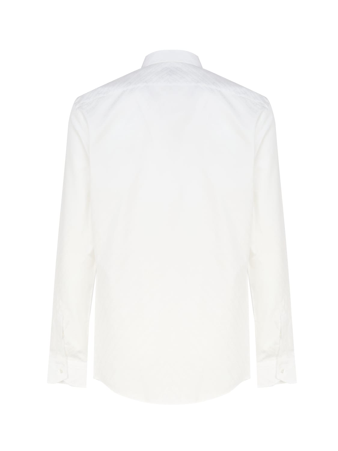 Shop Fendi Logo Ton Sur Ton Allover Shirt In White