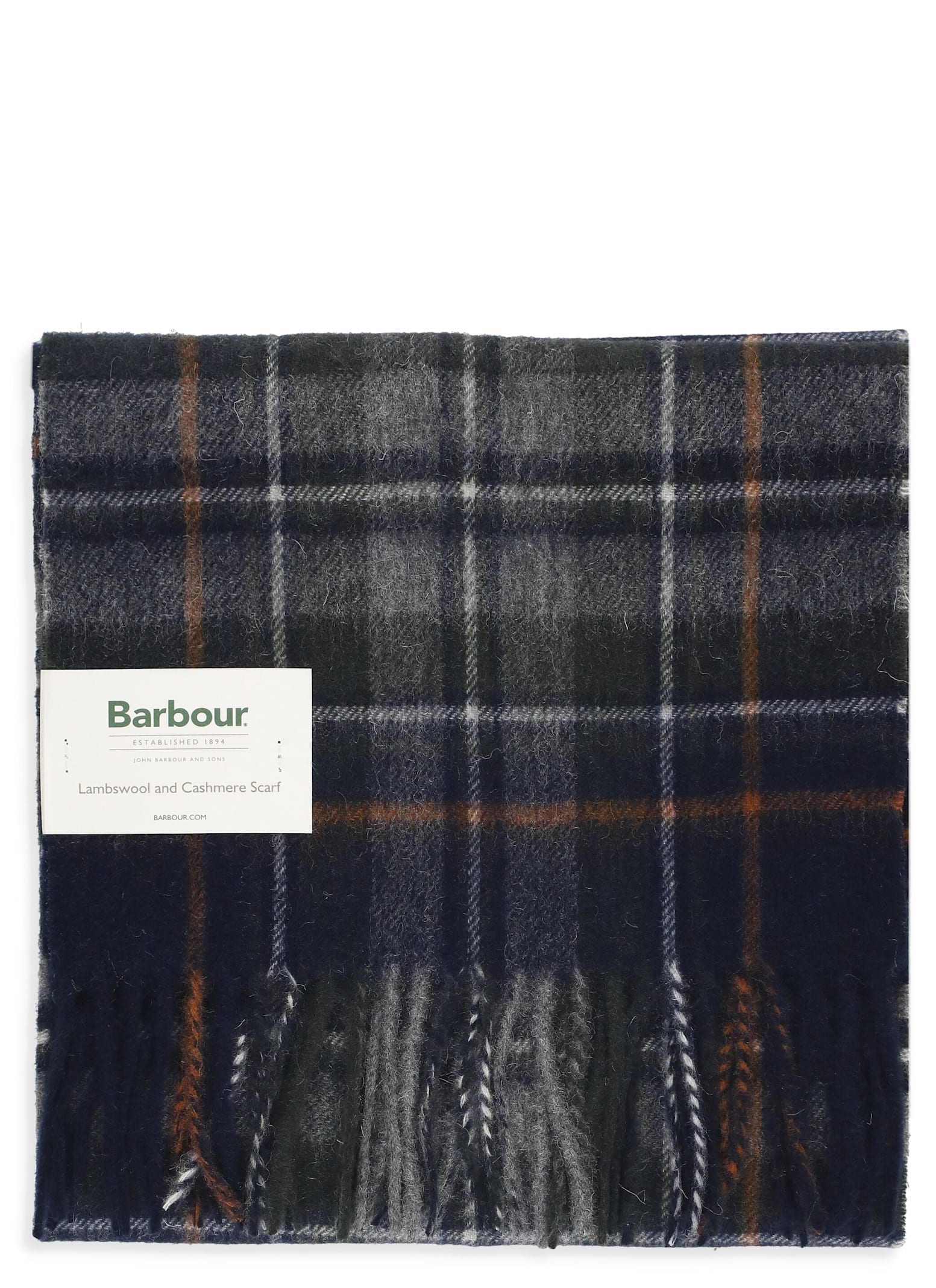 Barbour New Check Tartan Scarf In Multi