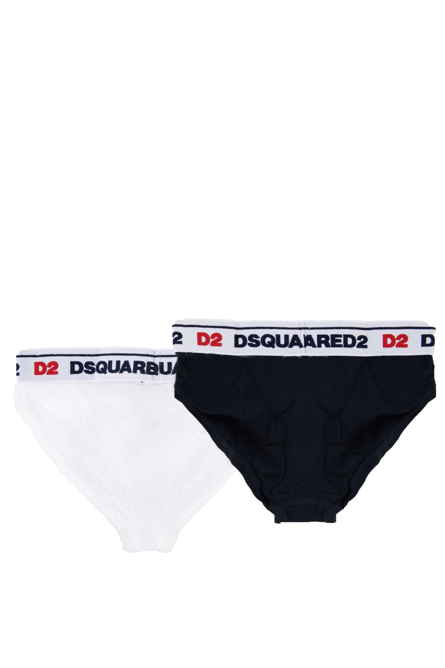 Shop Dsquared2 Pack Of 2 Stretch Jersey Slip In Multicolor