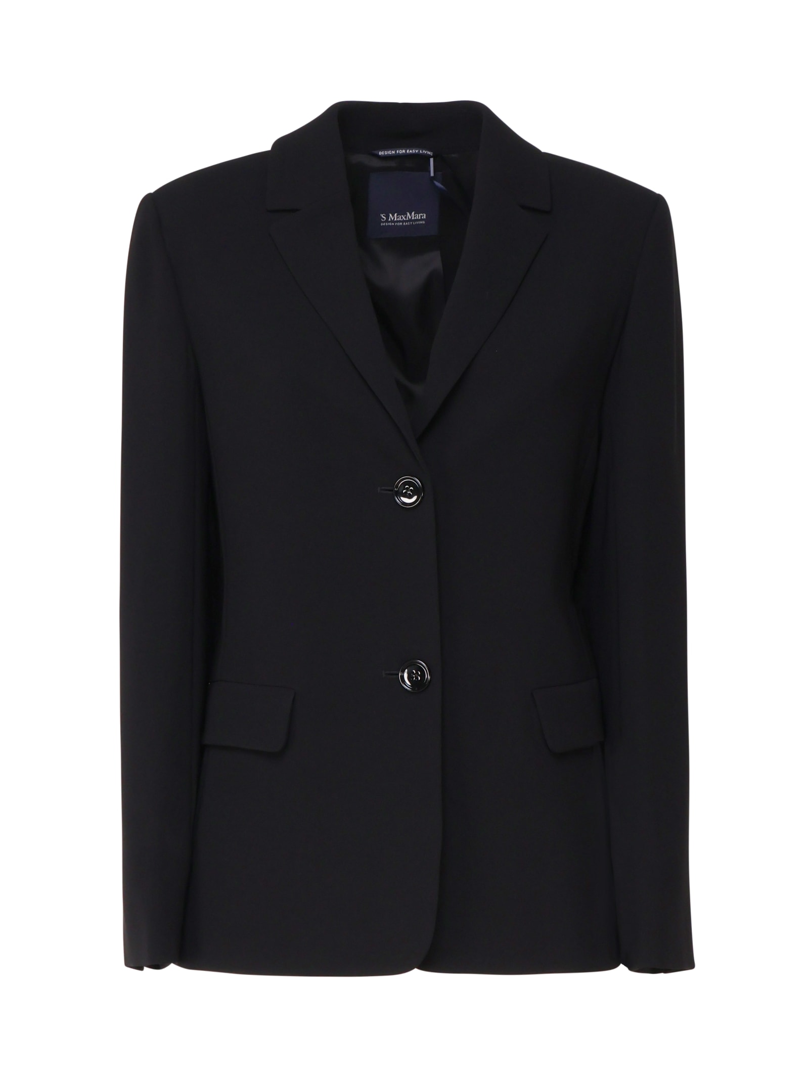 Shop 's Max Mara Undici Single-breasted Jacket In Black