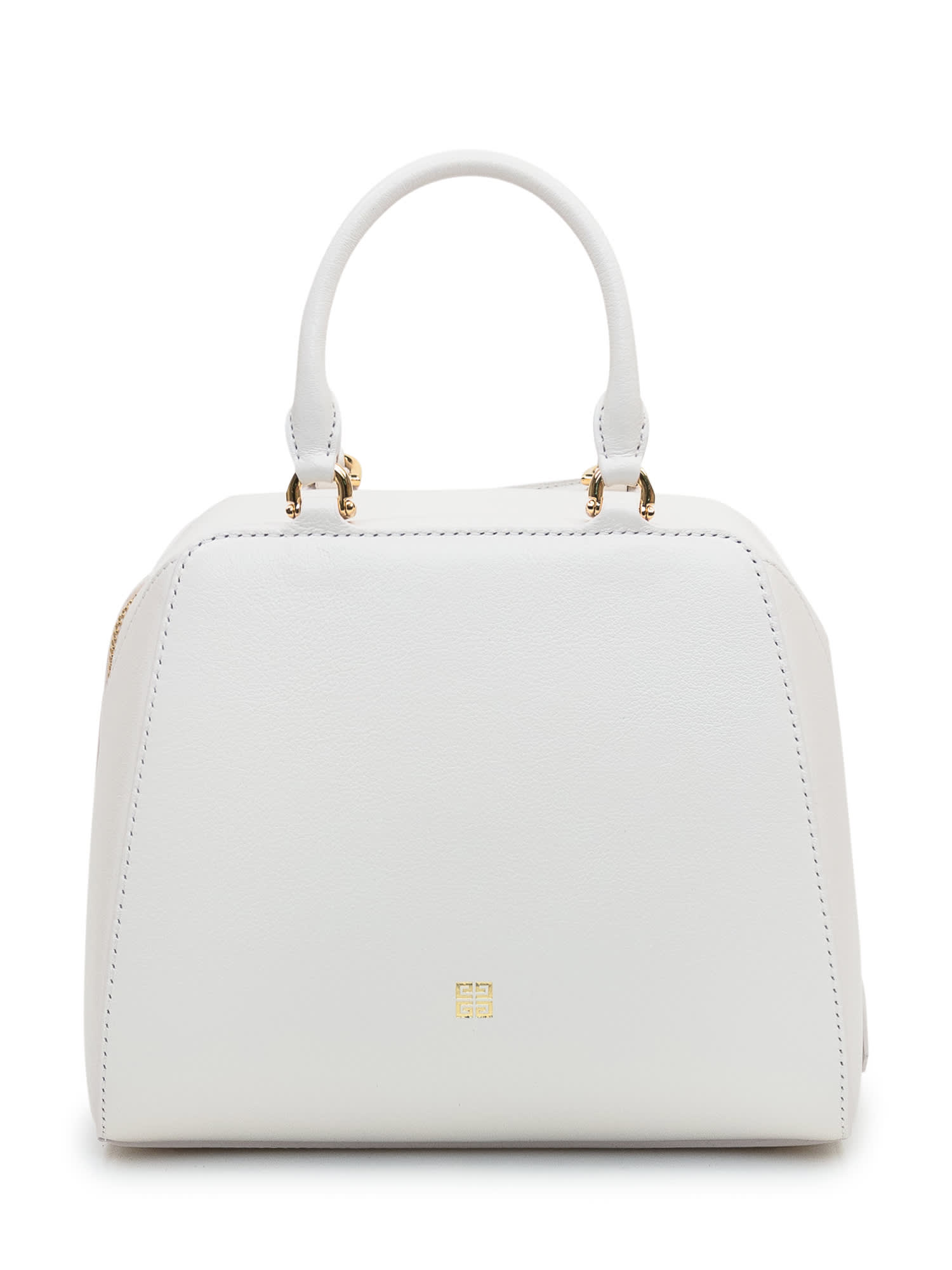 Shop Givenchy Antigona Cube Mini Bag In Ivory