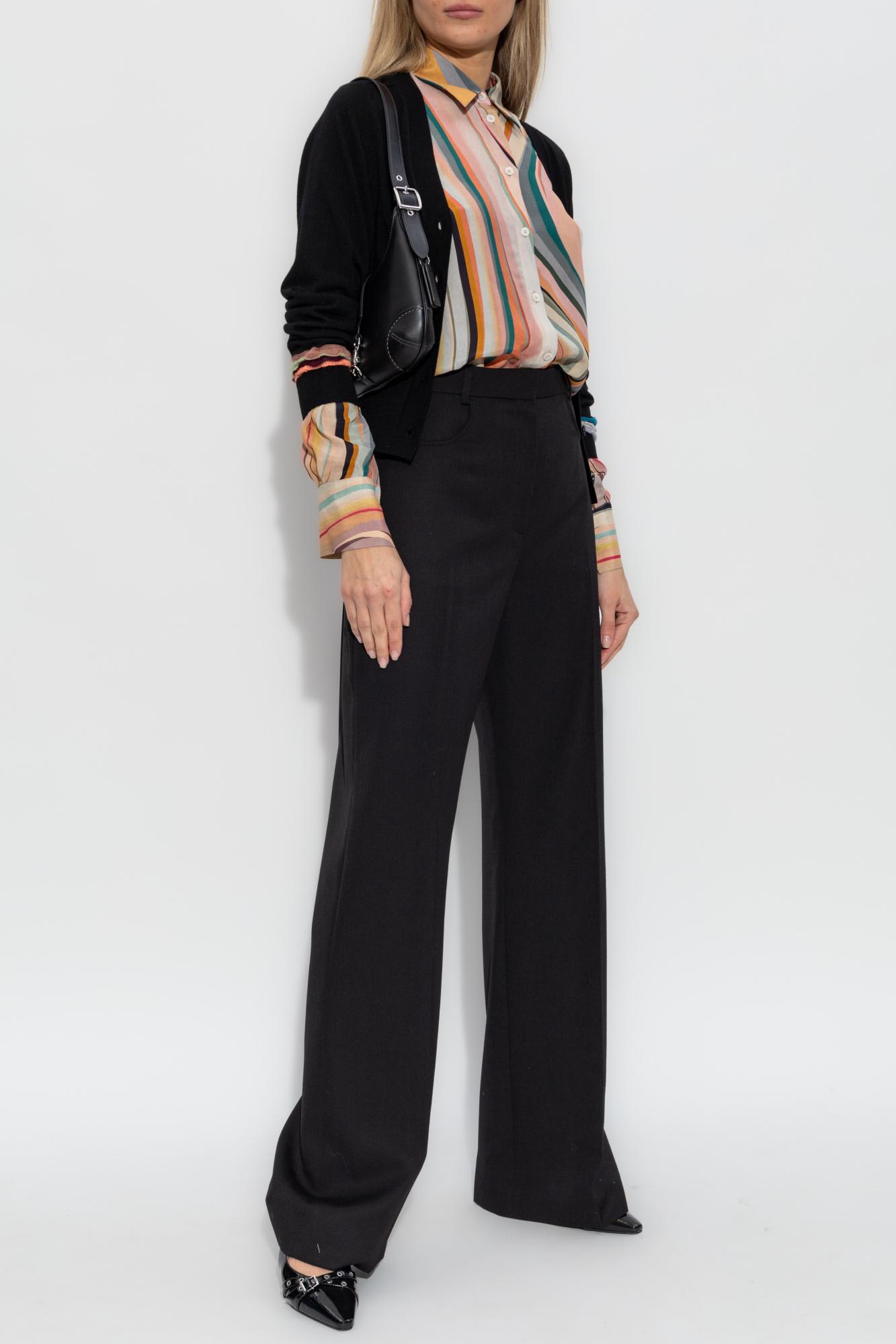 Ps By Paul Smith Ps Paul Smith Shirt With Silk Finish In Black