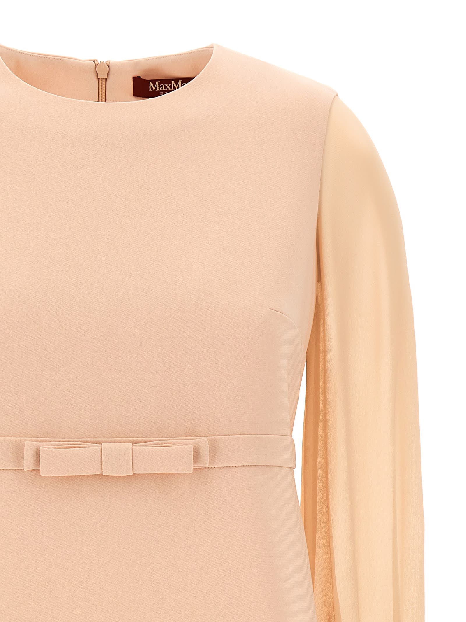 Max Mara Studio Ritmo Crewneck Long In Make Up Nude
