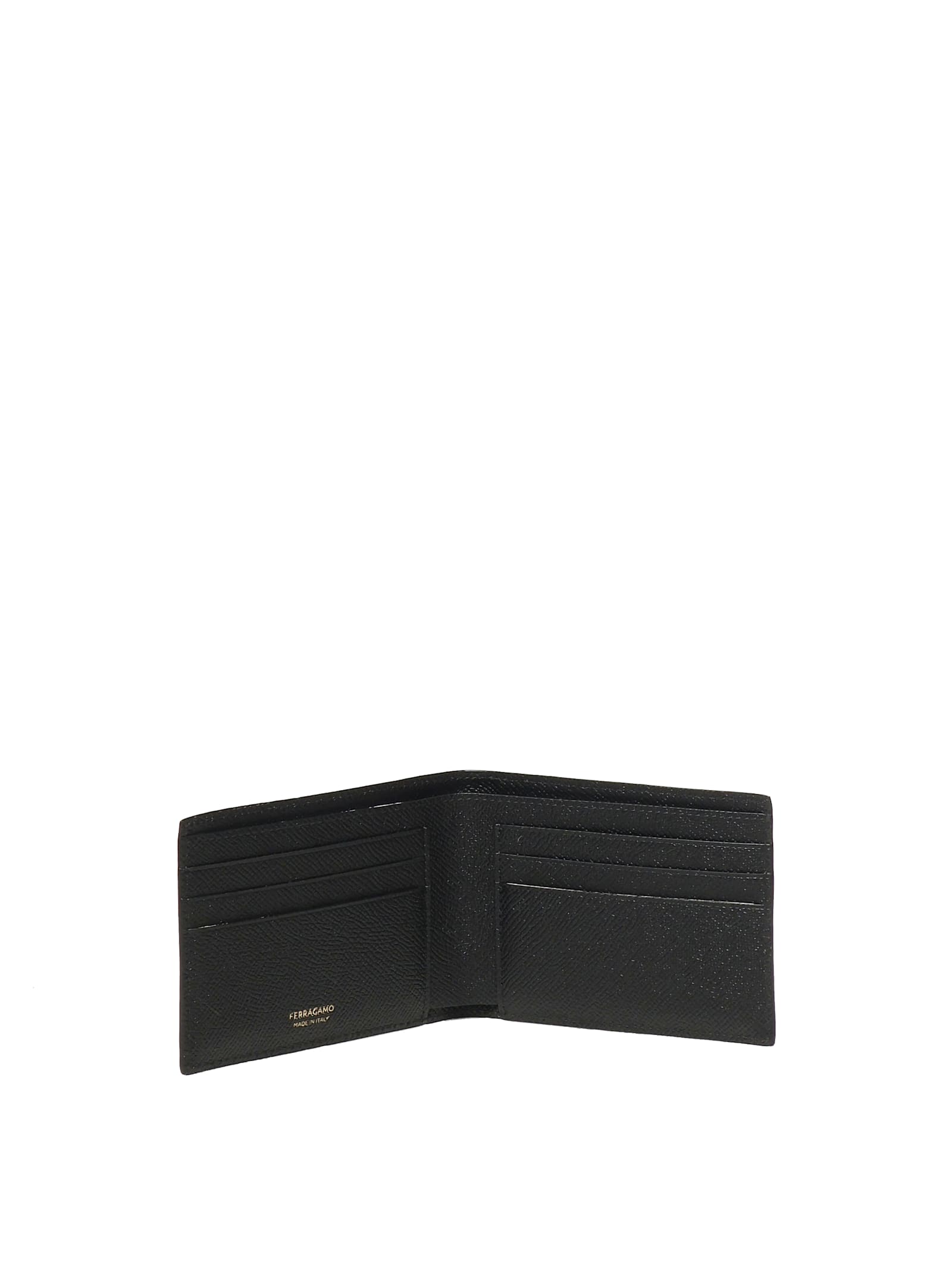 Ferragamo Gancini Wallet In Black