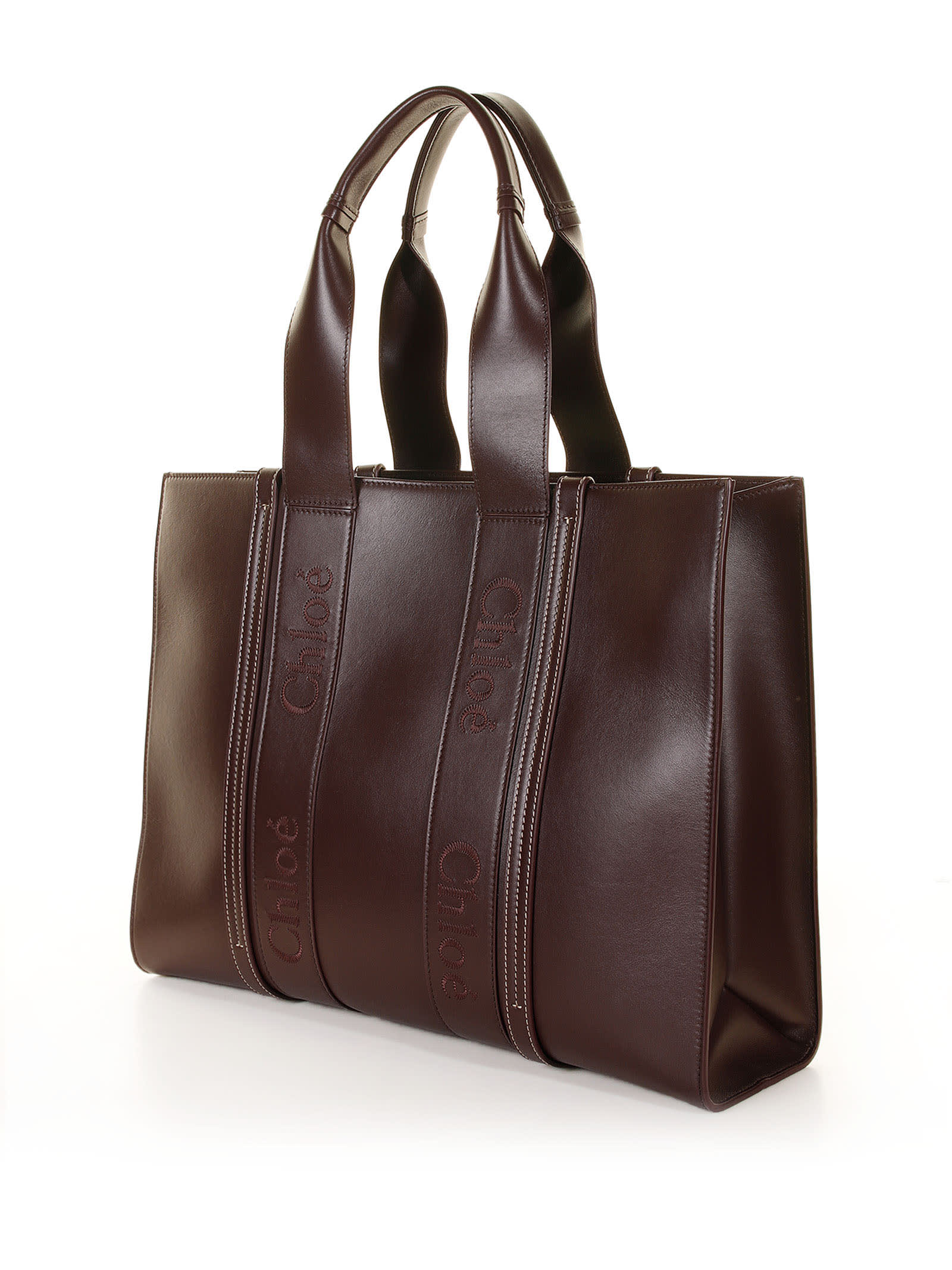 Shop Chloé Tote In Deep Violine