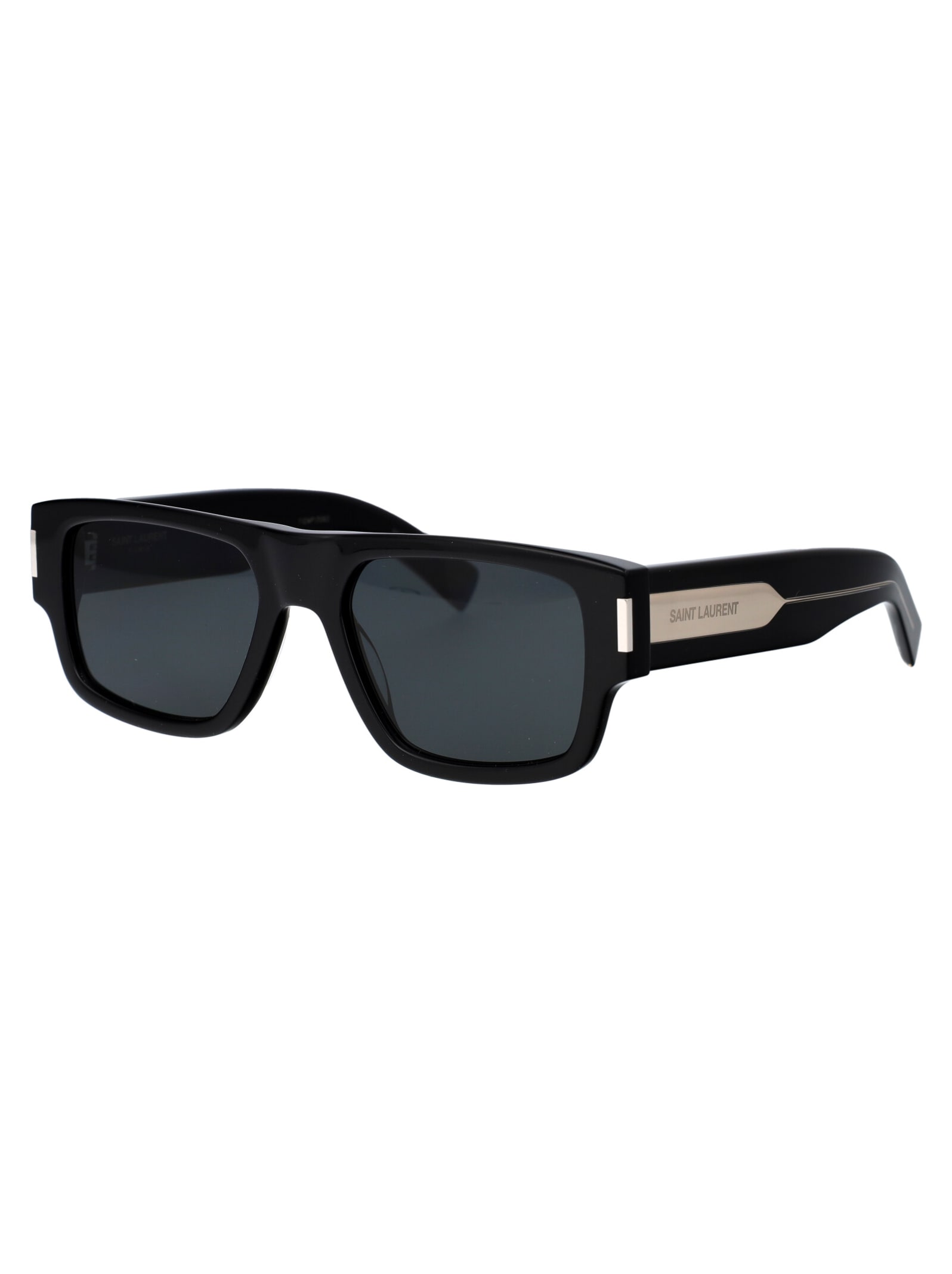 Saint Laurent Square-frame Acetate Sunglasses In Black