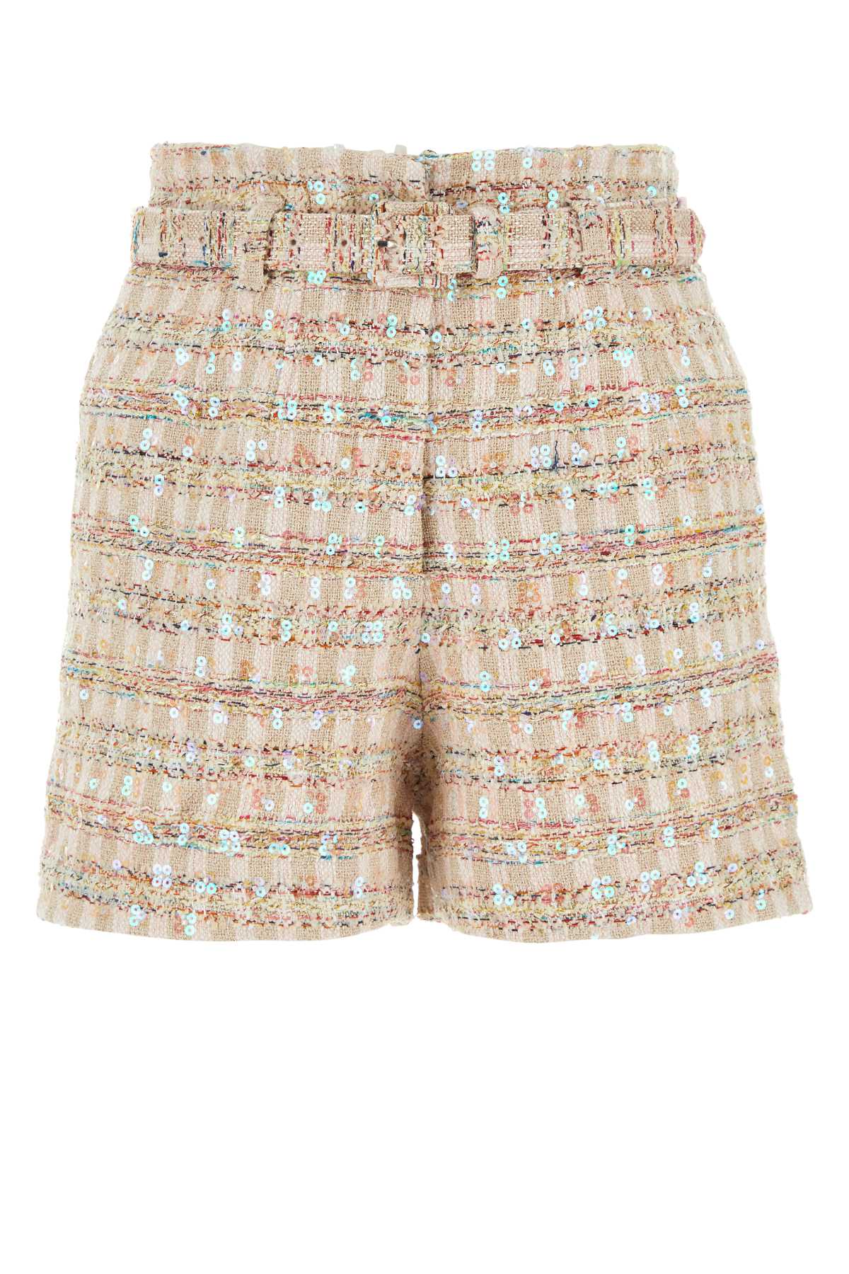 Multicolor Boucle Shorts