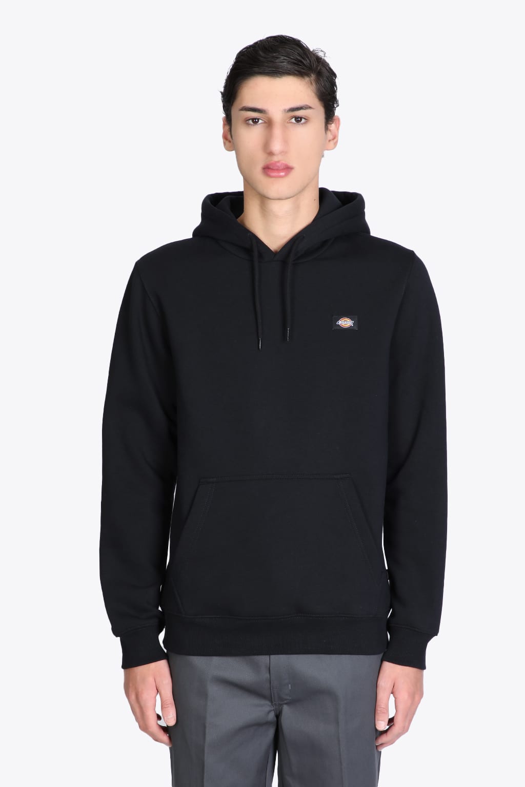 Dickies Oakport Hoodie Black cotton hoodie with chest logo - Oakport hoodie