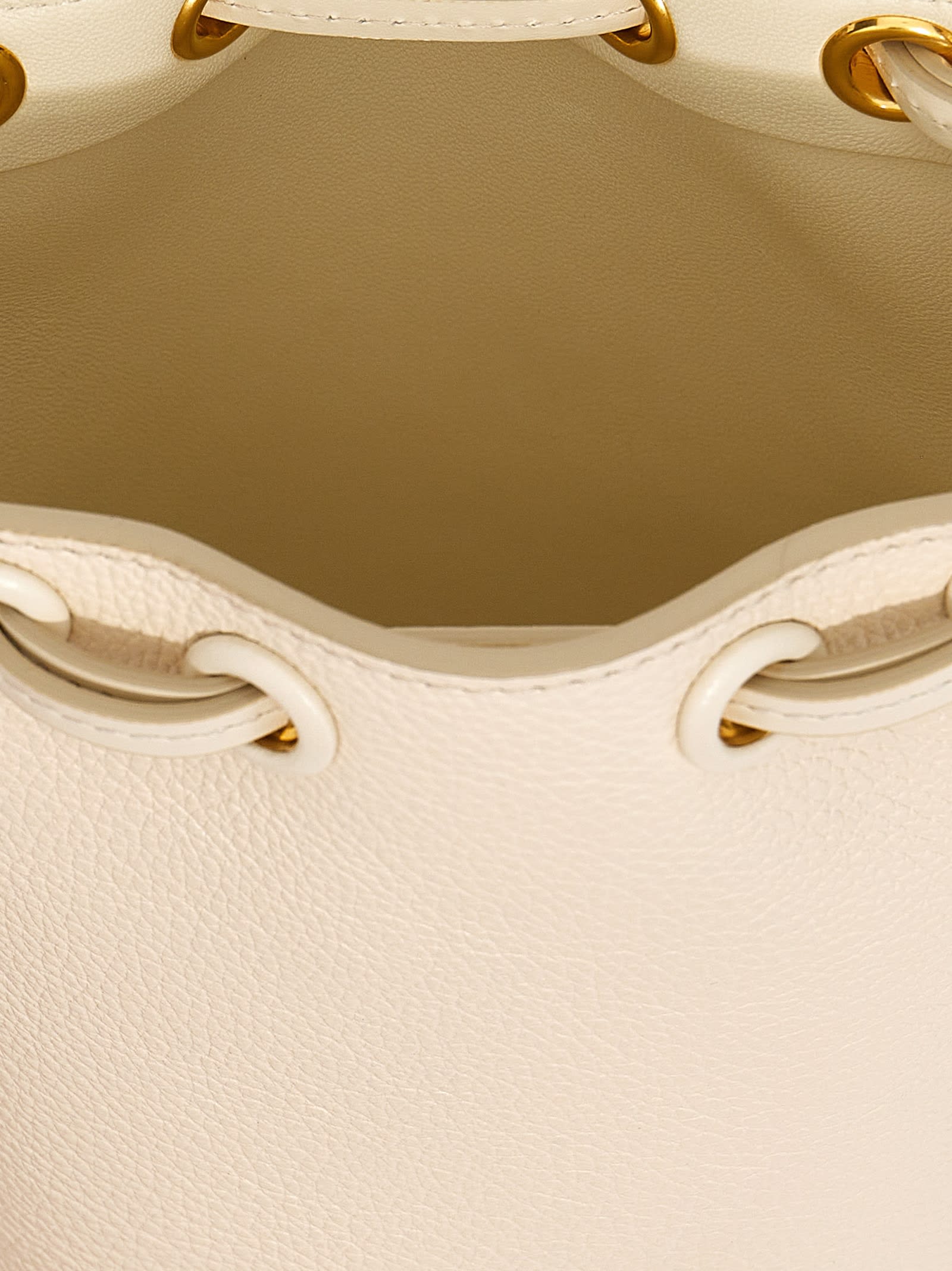 Shop Chloé Marcie Bucket Bag In Misty Ivory