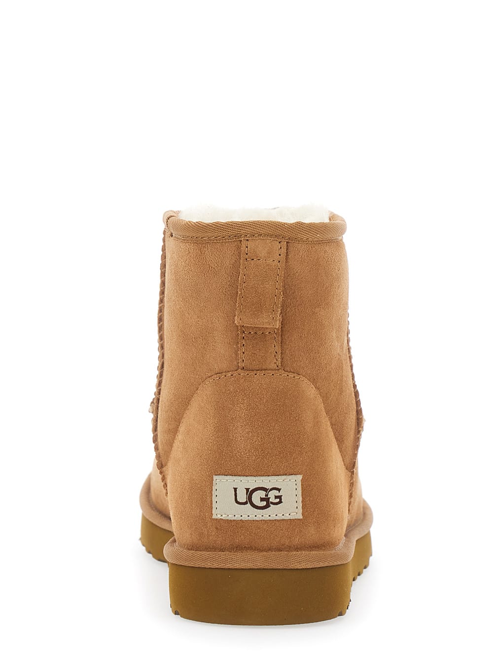 Ugg Classic Ultra Mini Low Heels Ankle Boots In Leather Color Suede In Multi