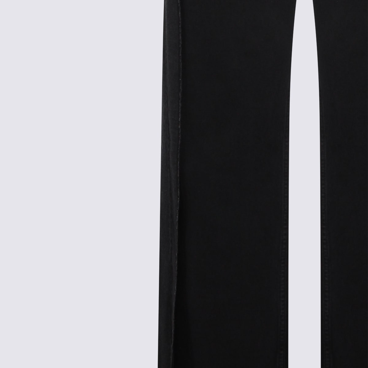 Mm6 Maison Margiela Black Cotton Denim Jeans In Black