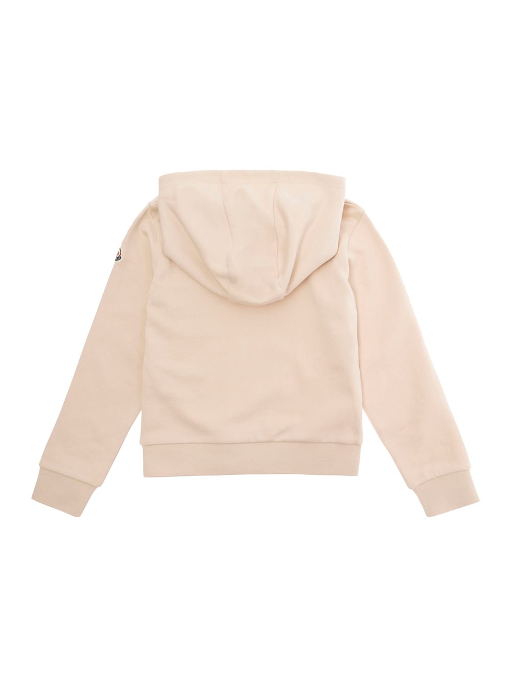 Moncler Beige Hoodie With Logo Detail In Cotton Boy In Beige