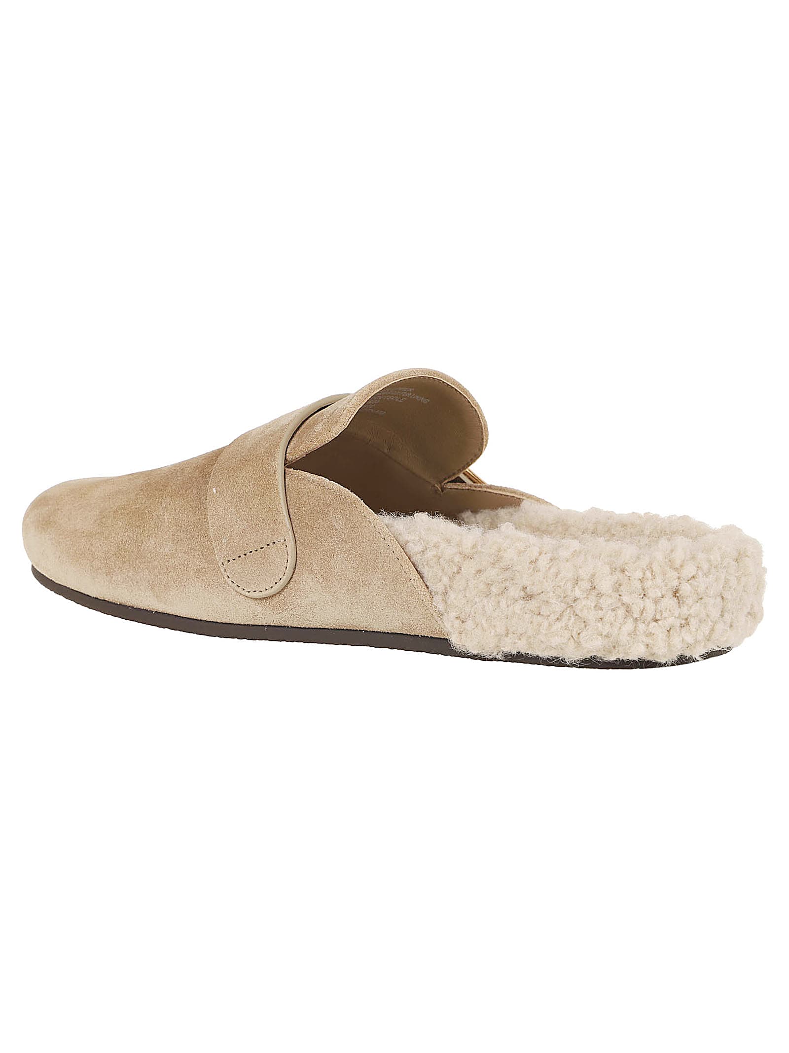 Shop Tory Burch Mellow Shearling Mule In Noisette Taupe