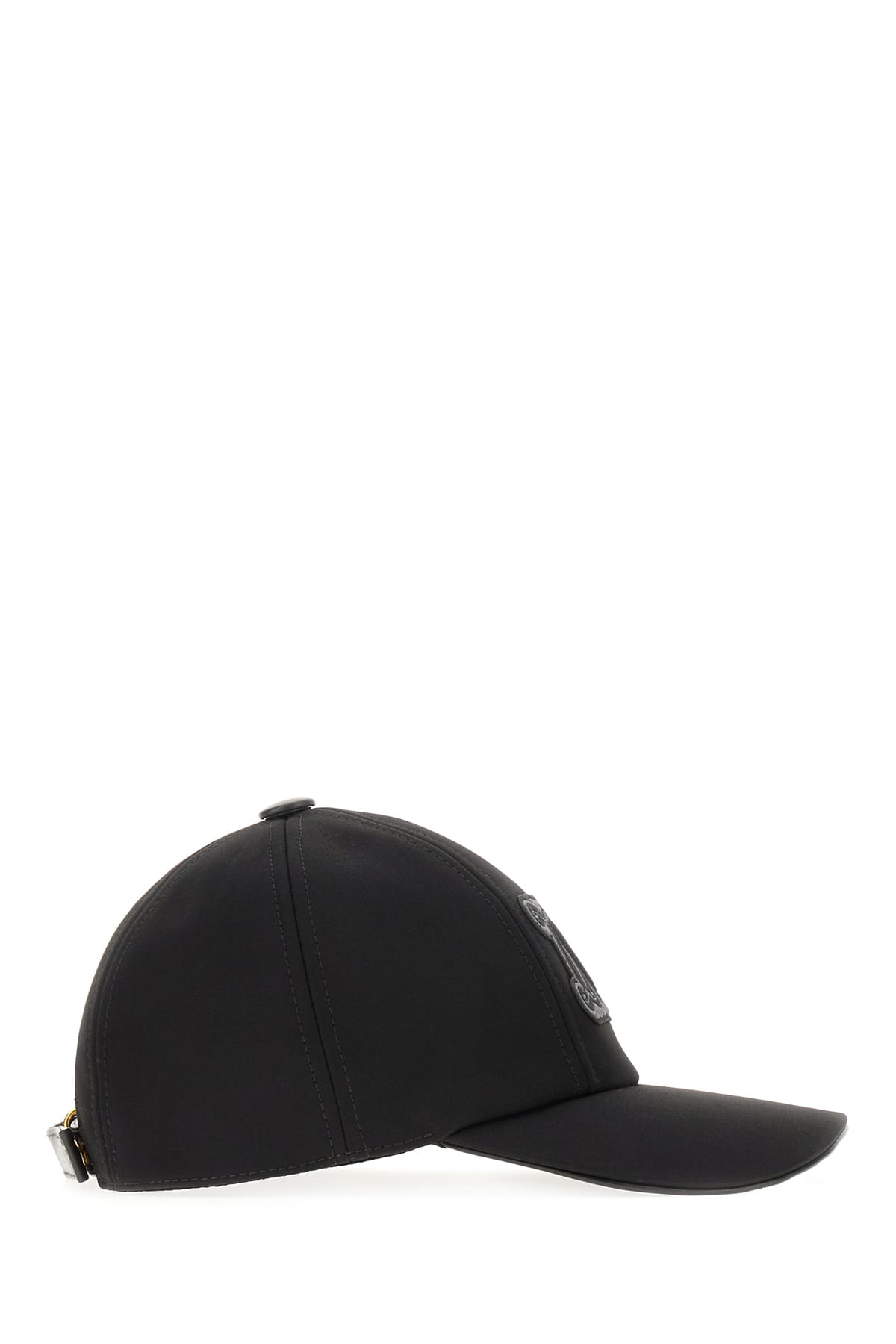 Shop Max Mara Black Cotton Baseball Cap In 003