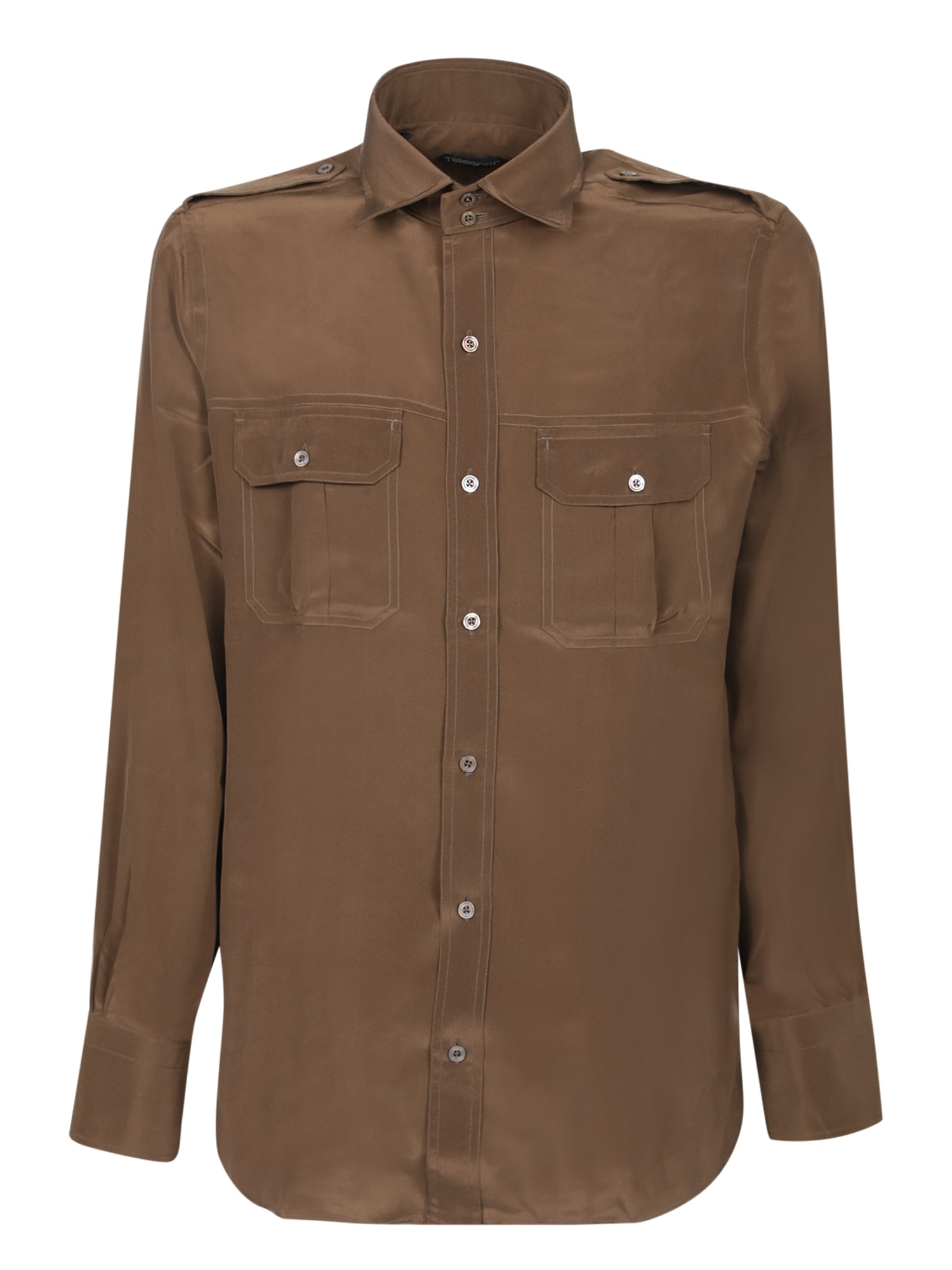 Tom Ford Brown Silk Shirt