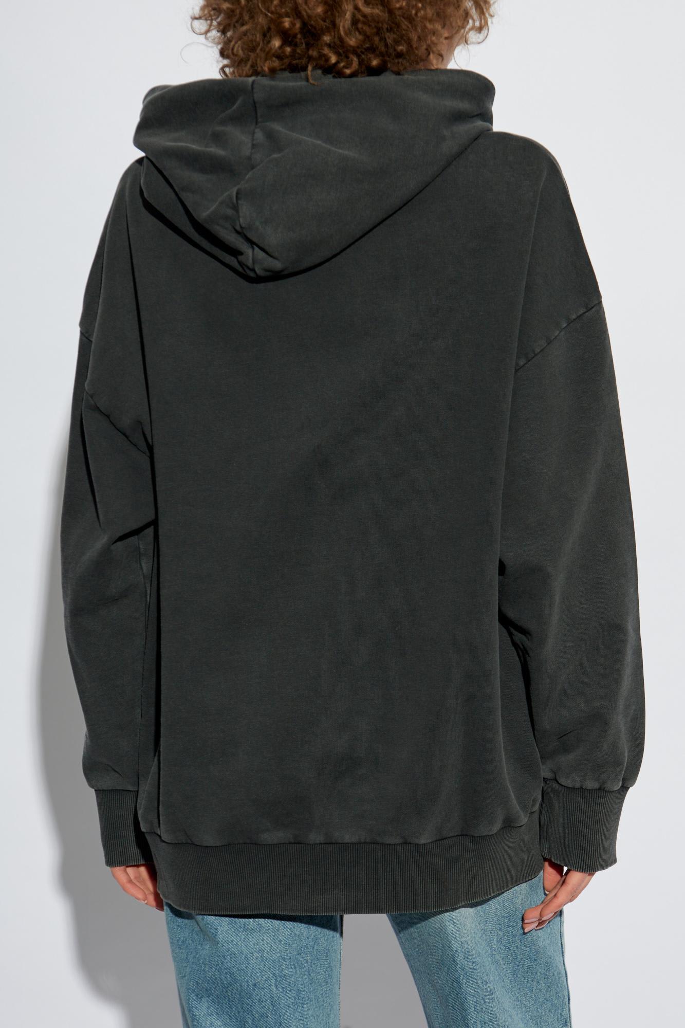 Stella Mccartney About Fucking Time! Hoodie In Washed Black