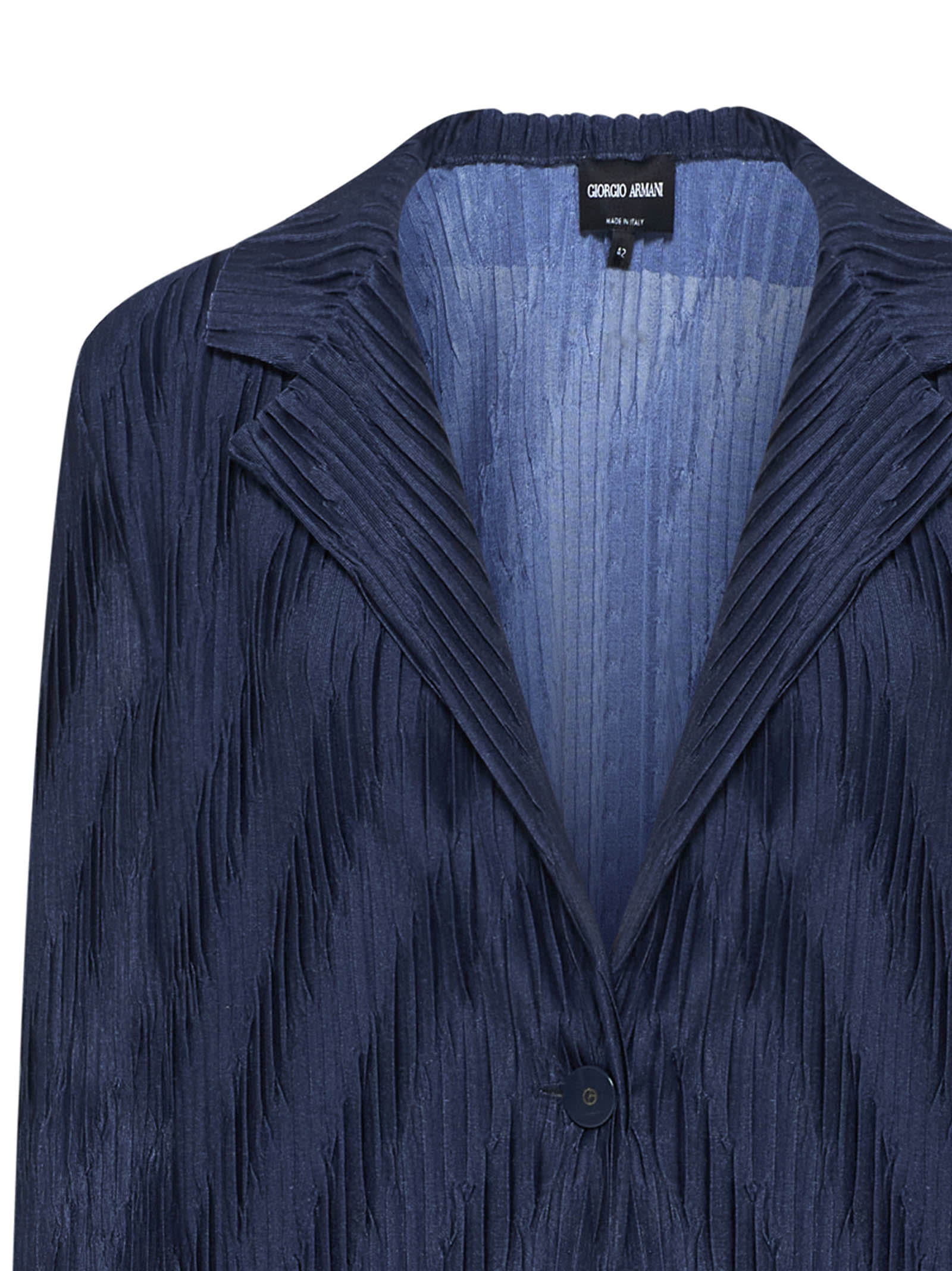 Shop Giorgio Armani Blazer In Ubul Blue