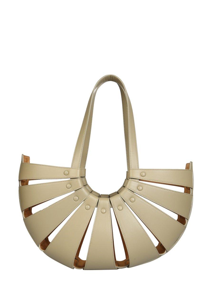 Bottega Veneta The Shell Shoulder Bag In Dove