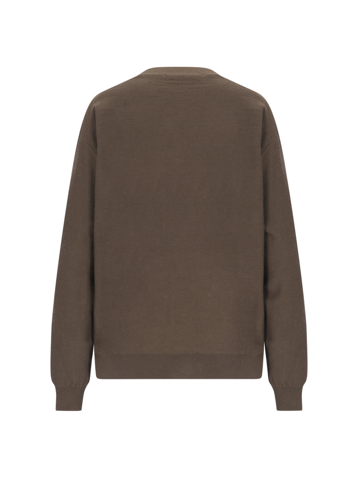 Shop Lemaire Neckline Cardigan In Brown