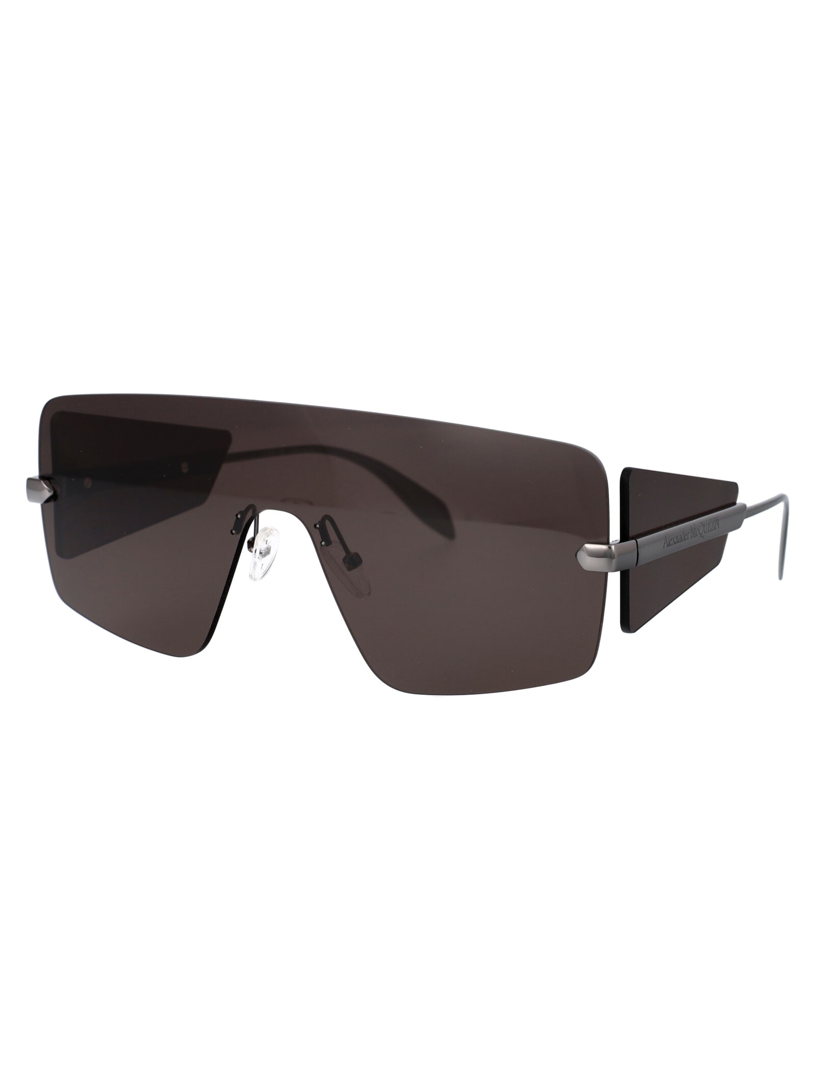 Alexander Mcqueen Am0460s Sunglasses In Brown