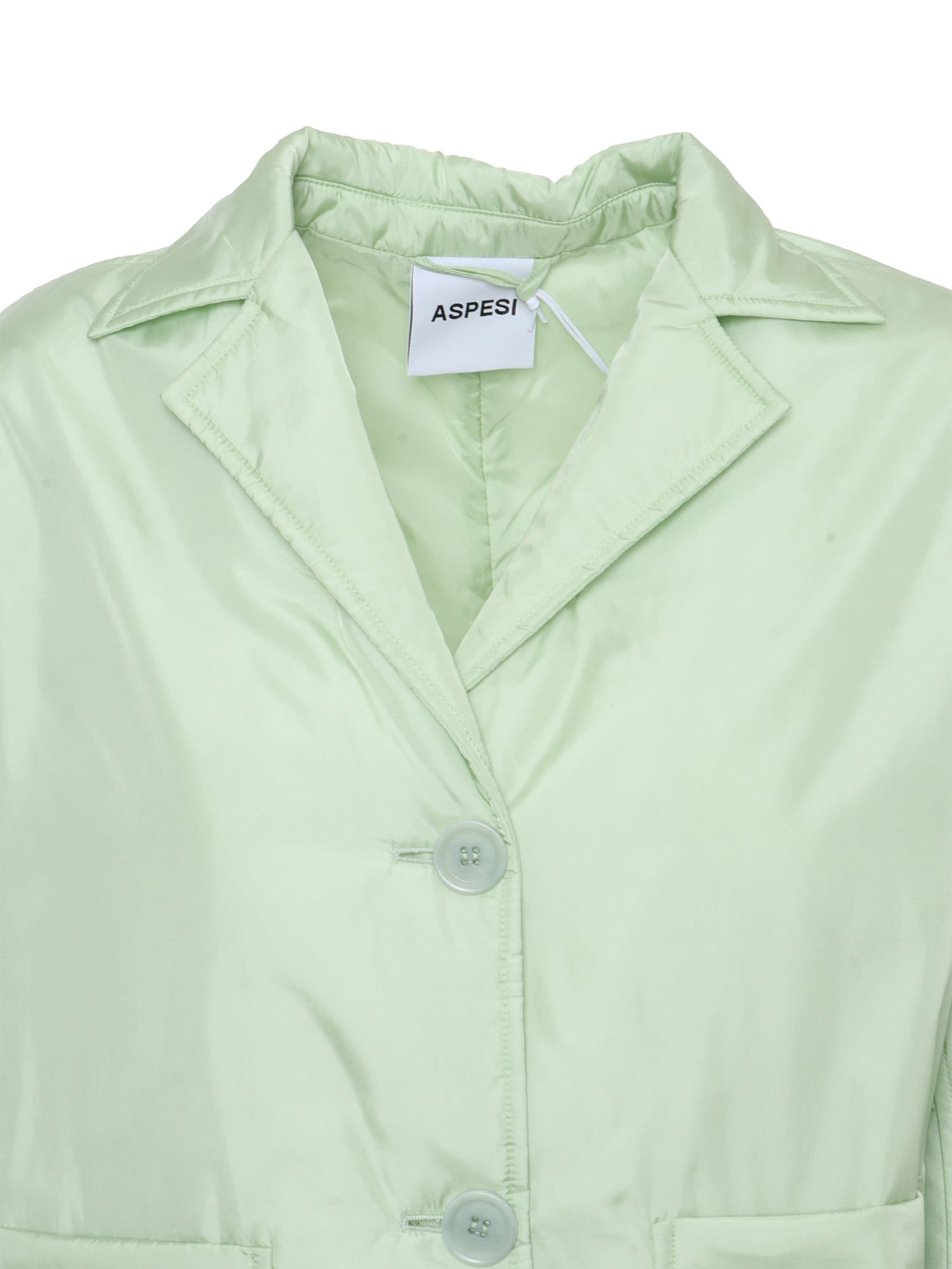 Shop Aspesi Green Mint Jacket