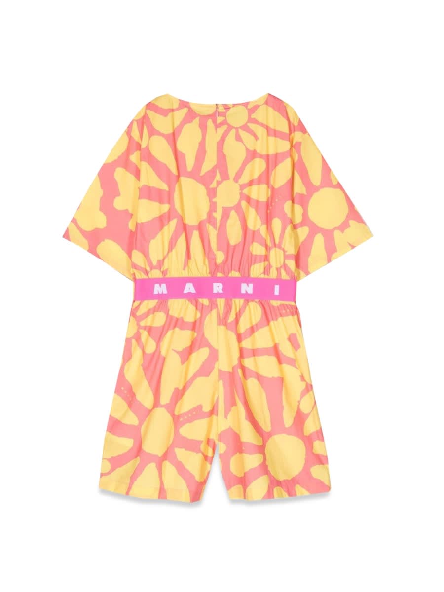 Marni Mc Jumpsuit And Patterned Shorts In Multicolour