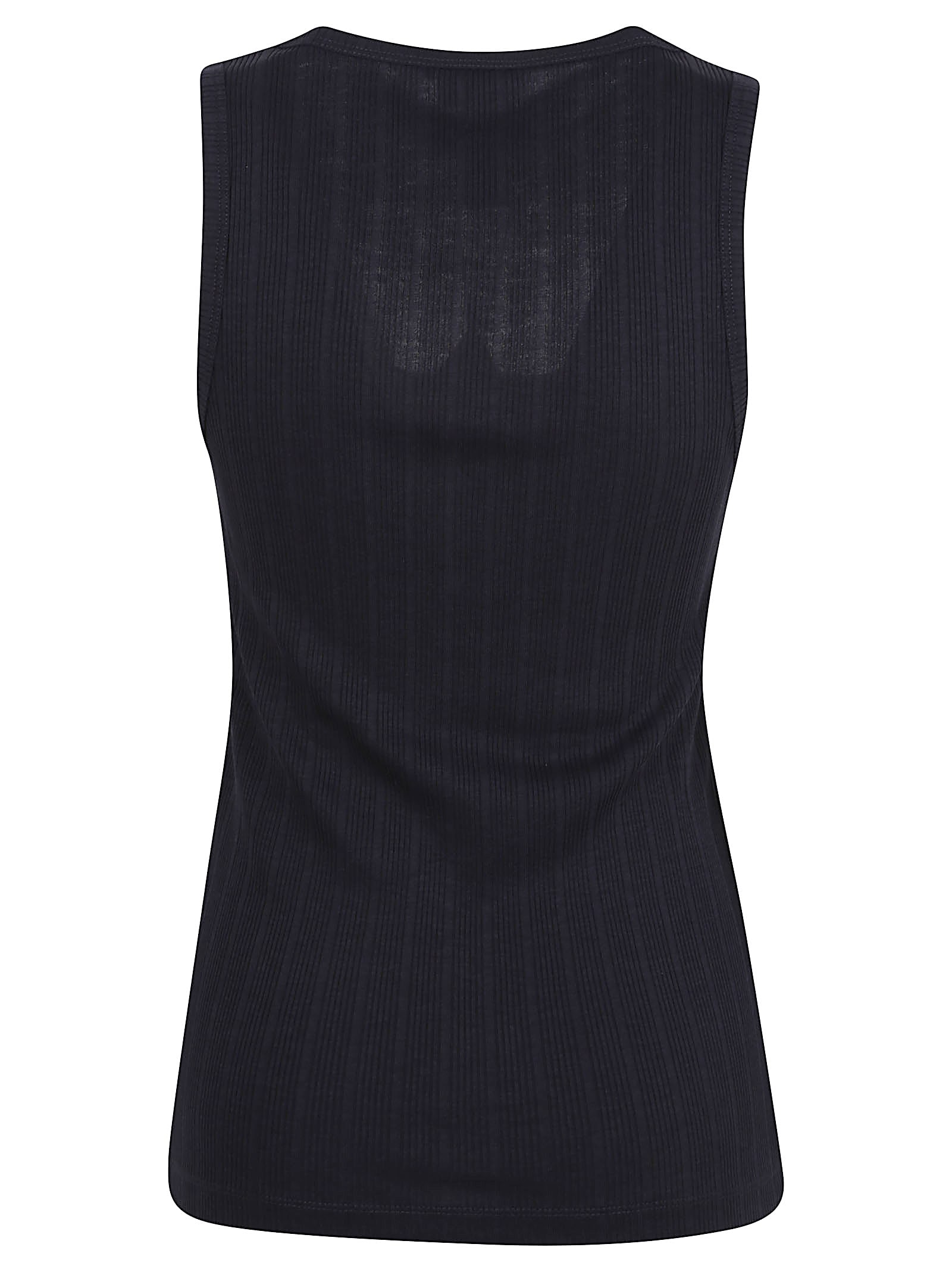 Shop Patou Cotton Blend Knit Top With Logo