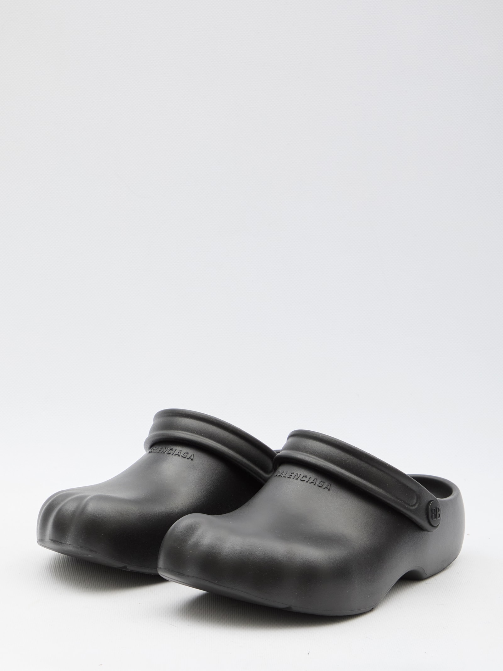 Shop Balenciaga Sunday Moulded Mules In Black