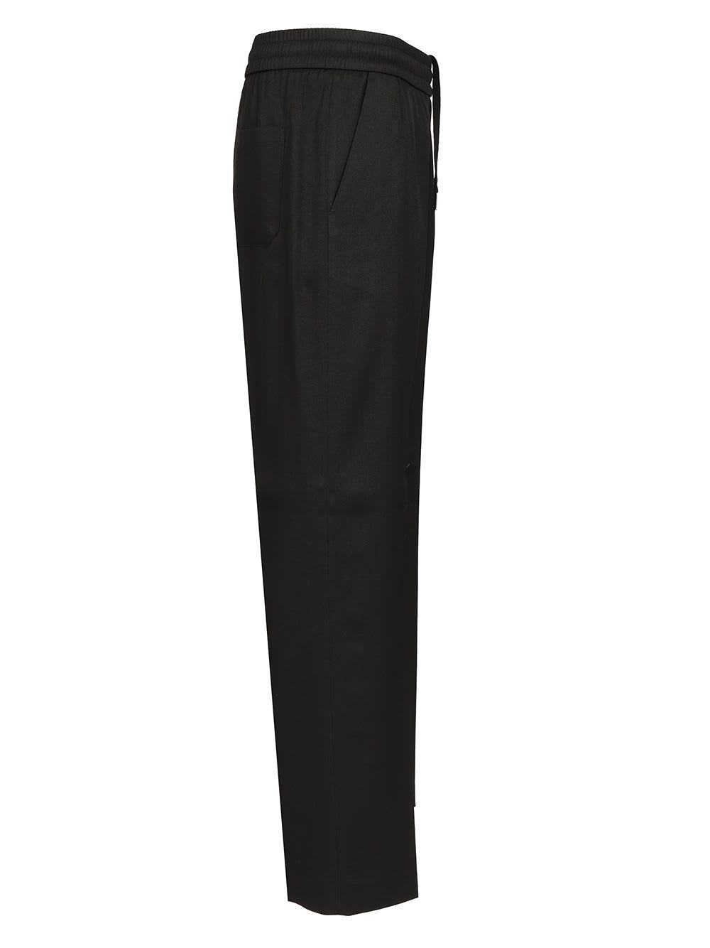 Golden Goose Golden Ms Lennon Jogging Pant Light Dry Wool Gabardine In Black