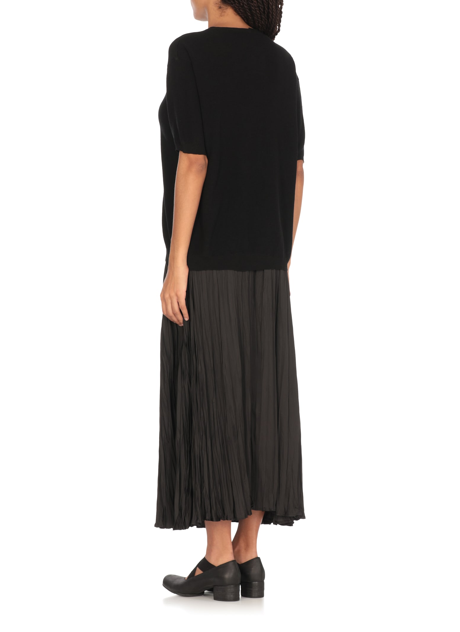 Uma Wang Black Sweater With Fringes