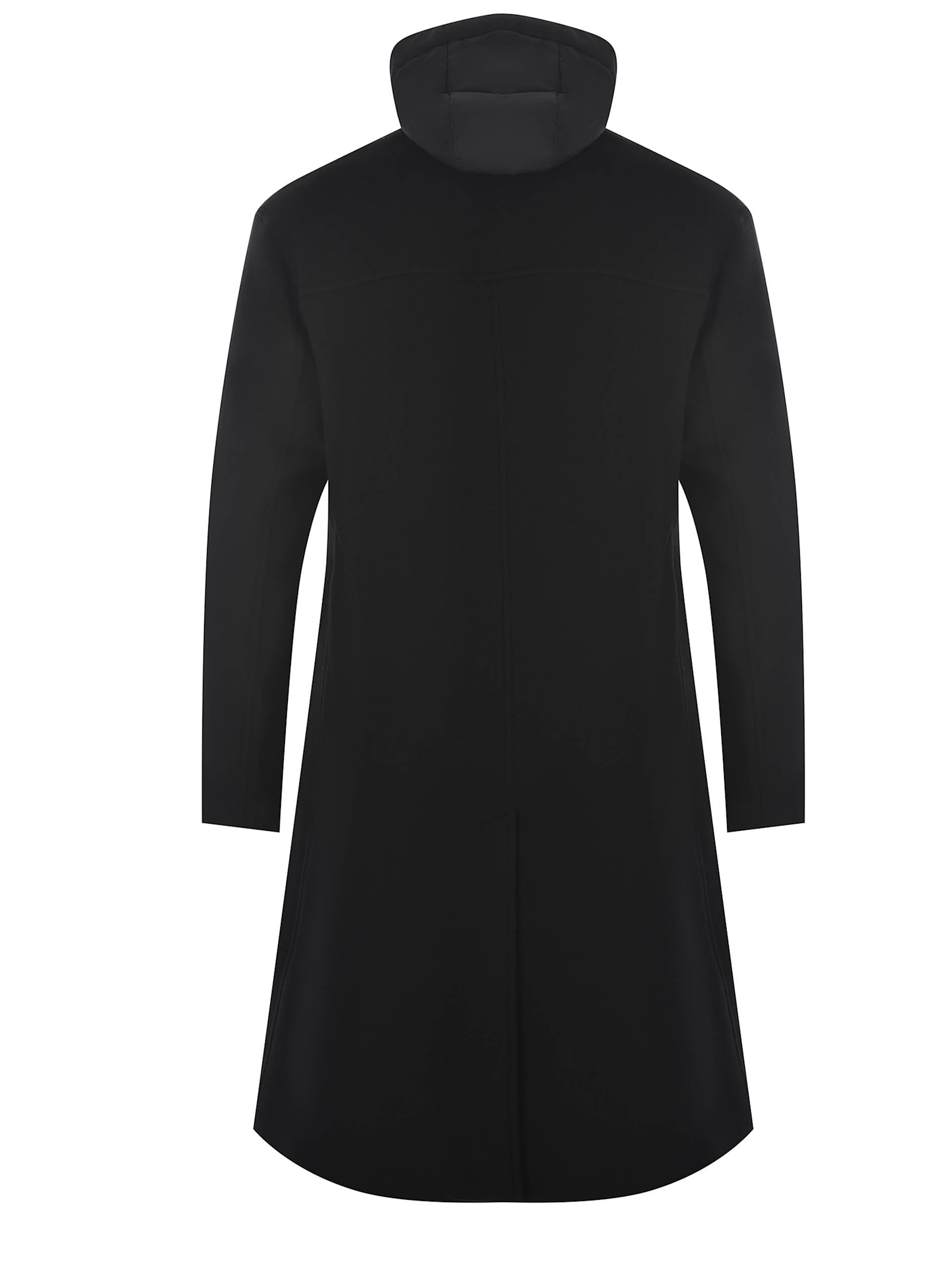 Shop Herno Coat  Made Of Virgin Wool In Black