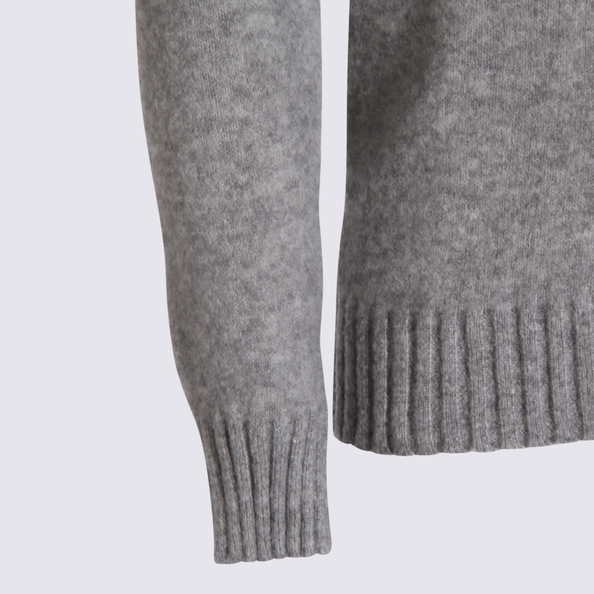 Piacenza Cashmere Grey Cashmere And Silk Blend Sweater In Gray