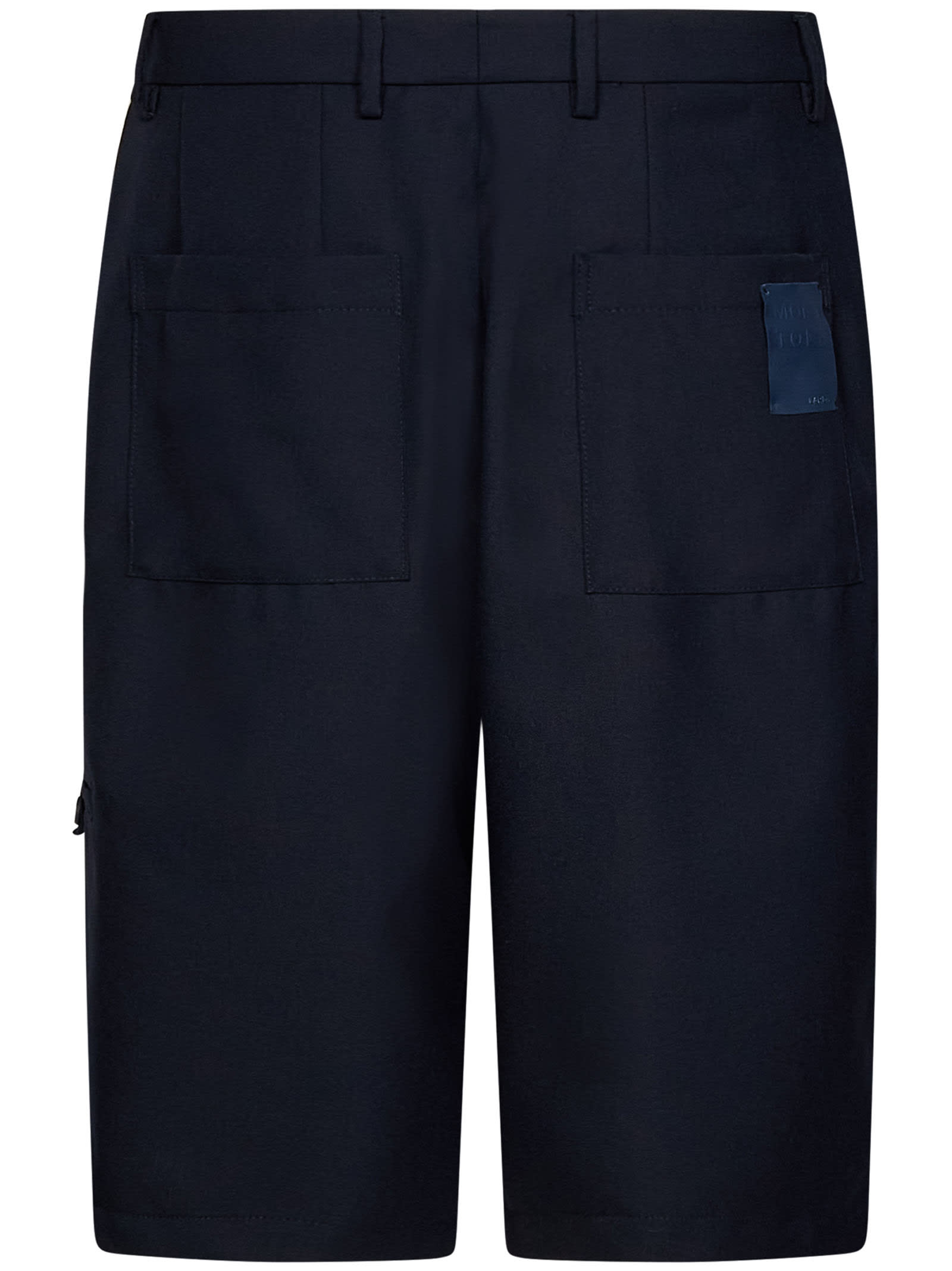 Shop Lardini Monotone Shorts In Blue