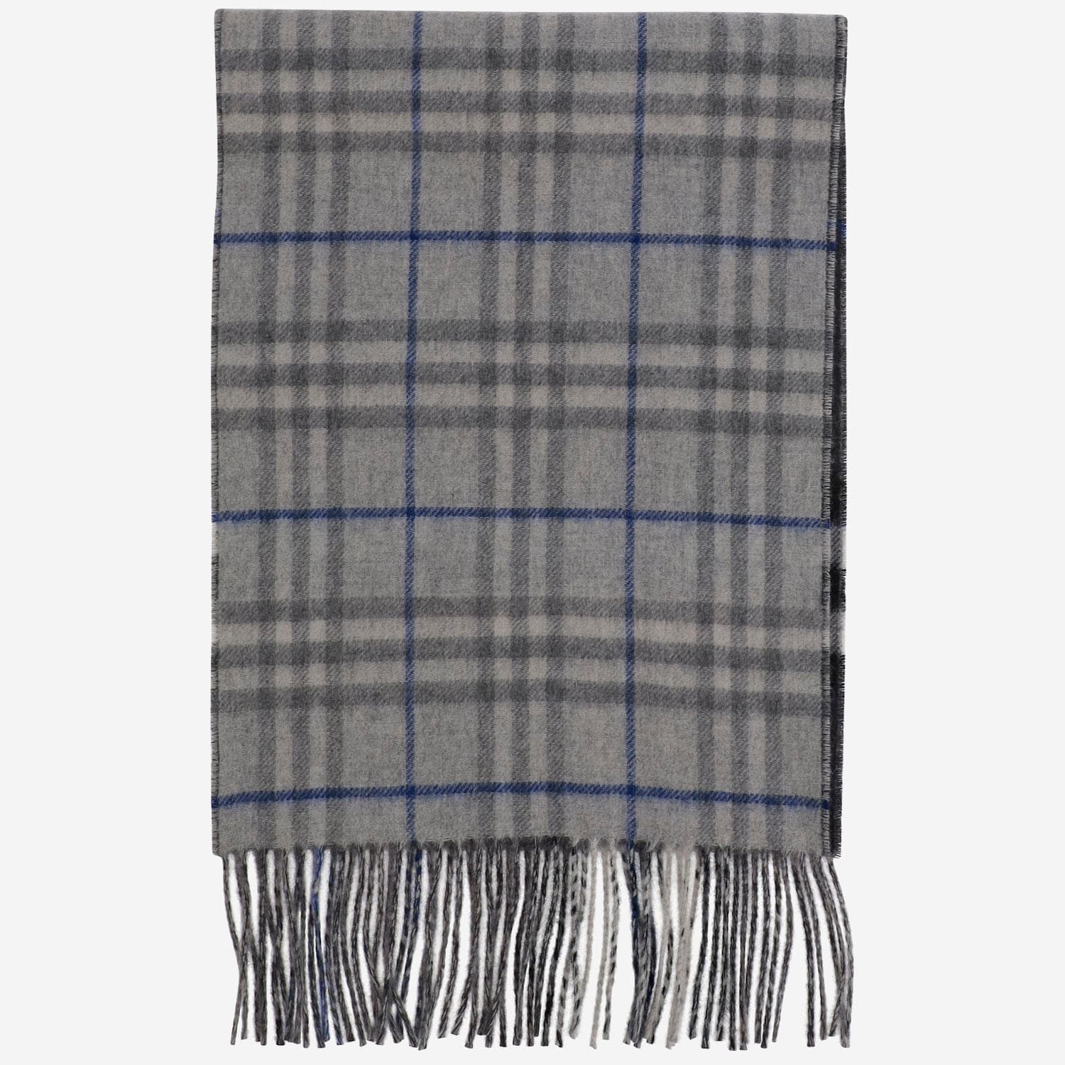 Cashmere Scarf With Check Pattern