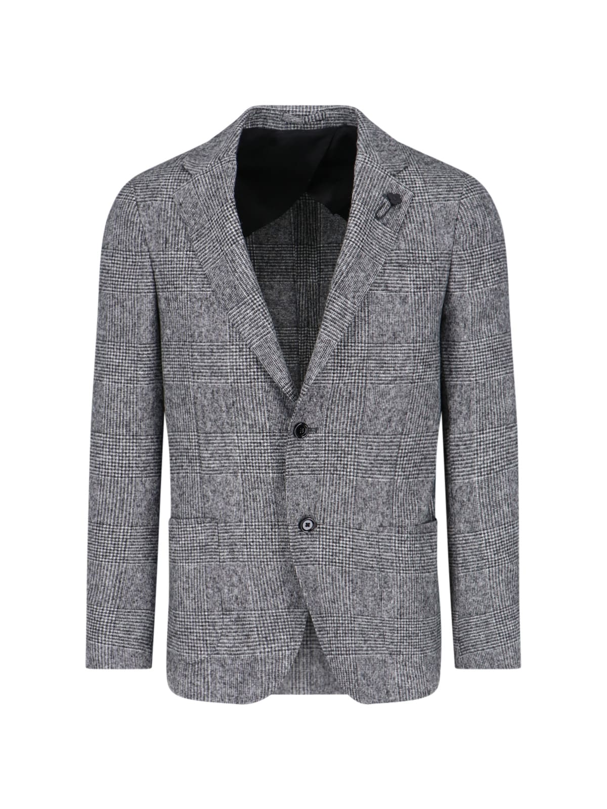 Shop Lardini Single-breasted Blazer In Black