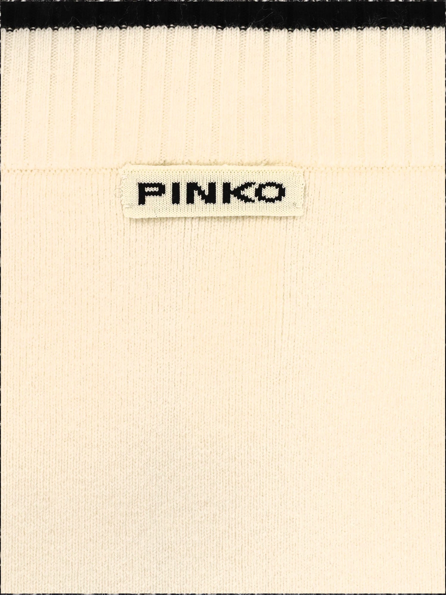 Pinko Wool Blend Skirt In Neutral