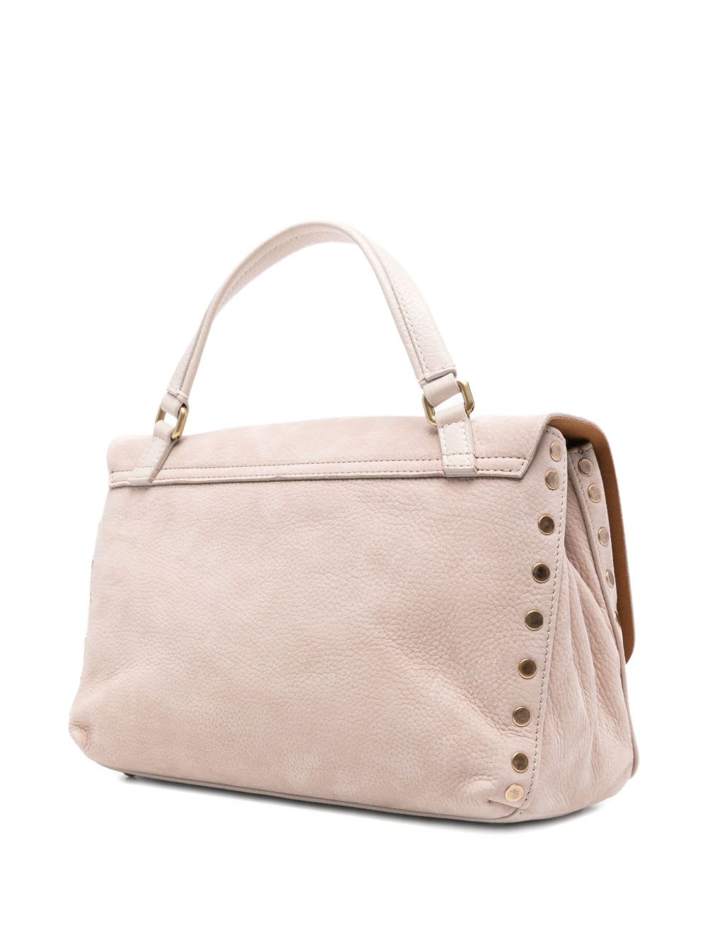 Zanellato Postina Jones Small Suede Leather Handbag In Neutral